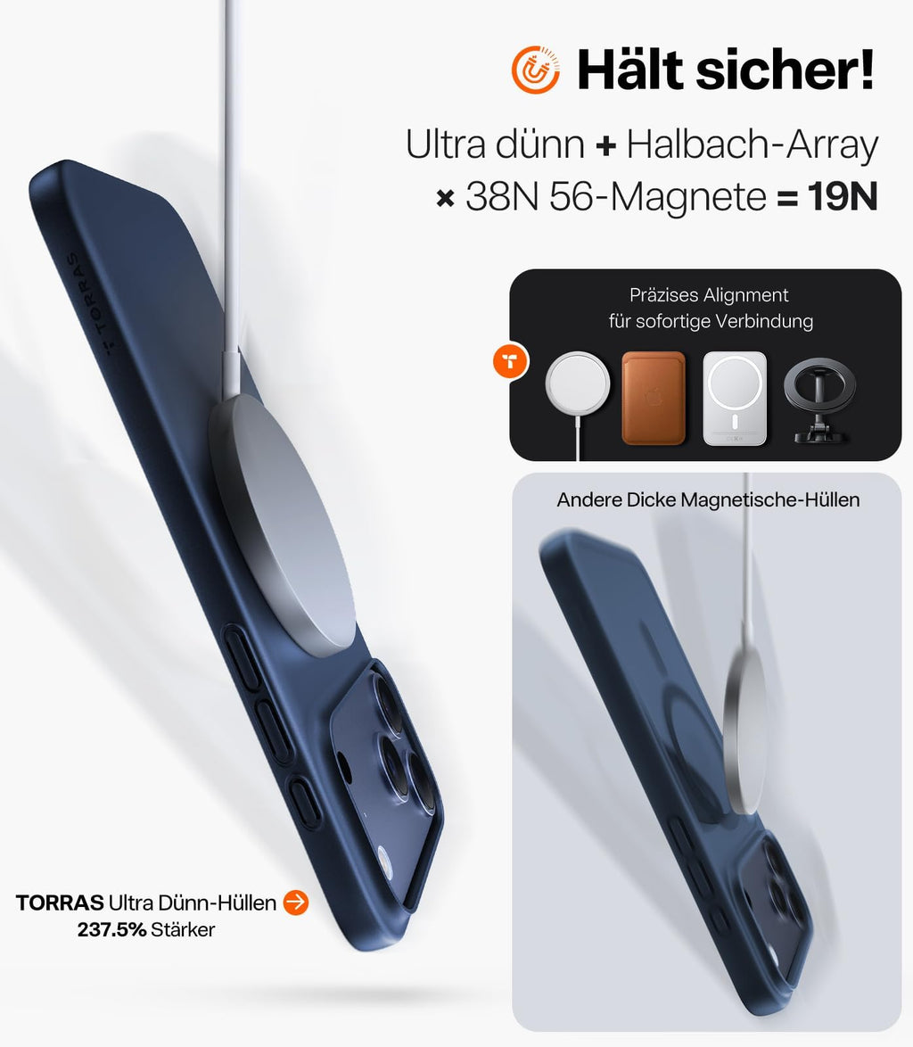 Ultra dünne MagSafe transparente iPhone Hülle