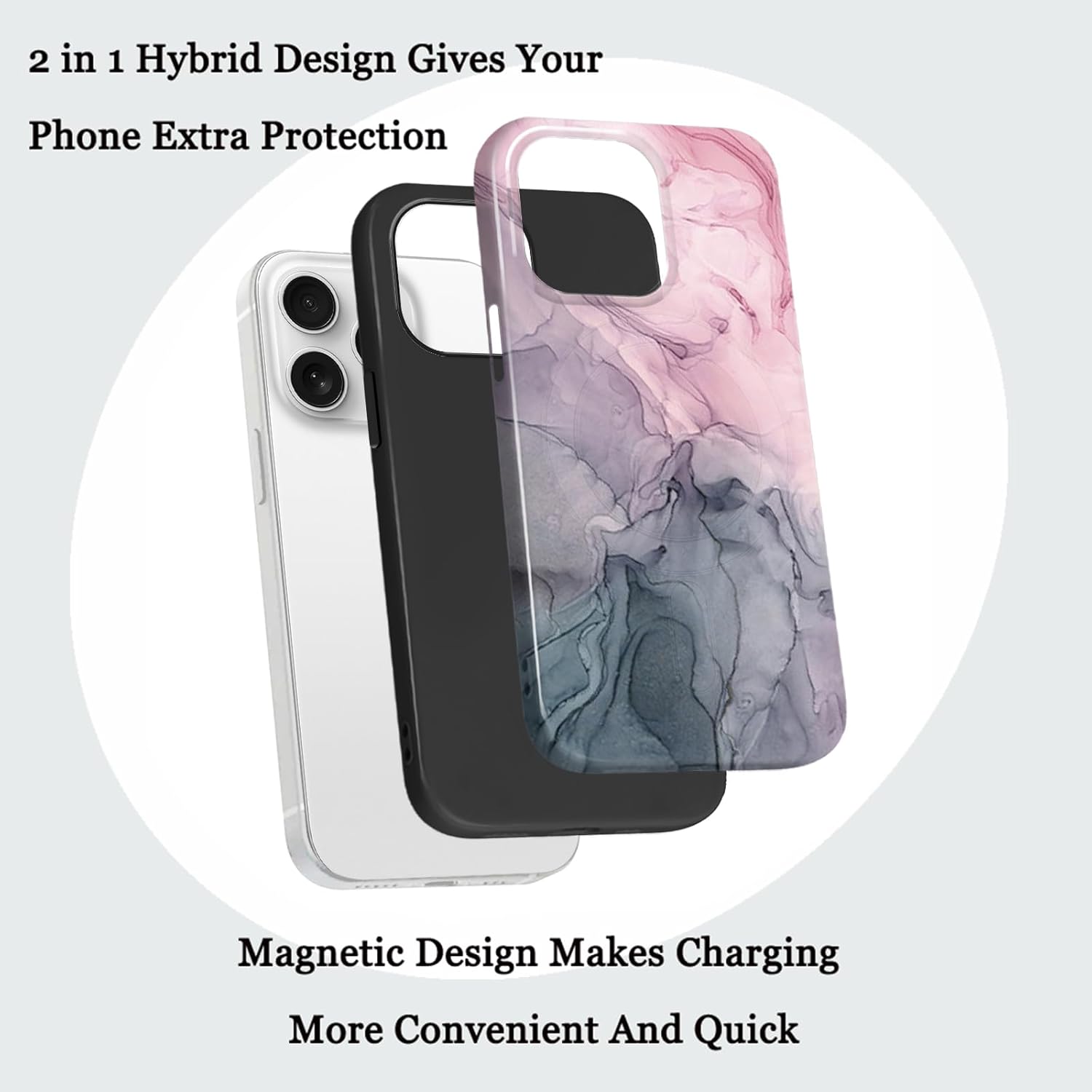 Magsafe Mamor design iPhone Hülle