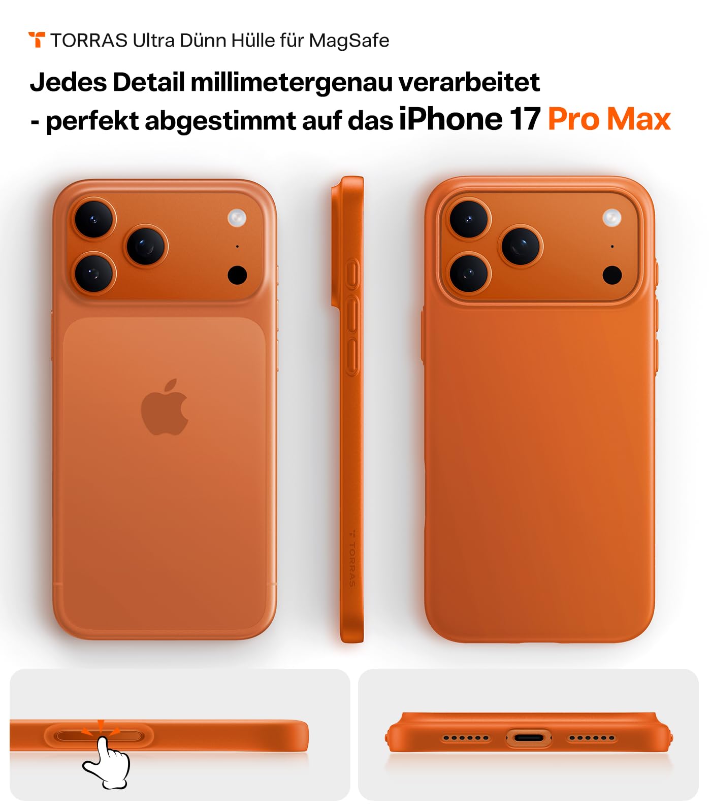 Ultra dünne MagSafe transparente iPhone Hülle