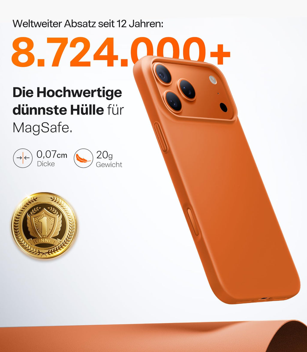 Ultra dünne MagSafe transparente iPhone Hülle