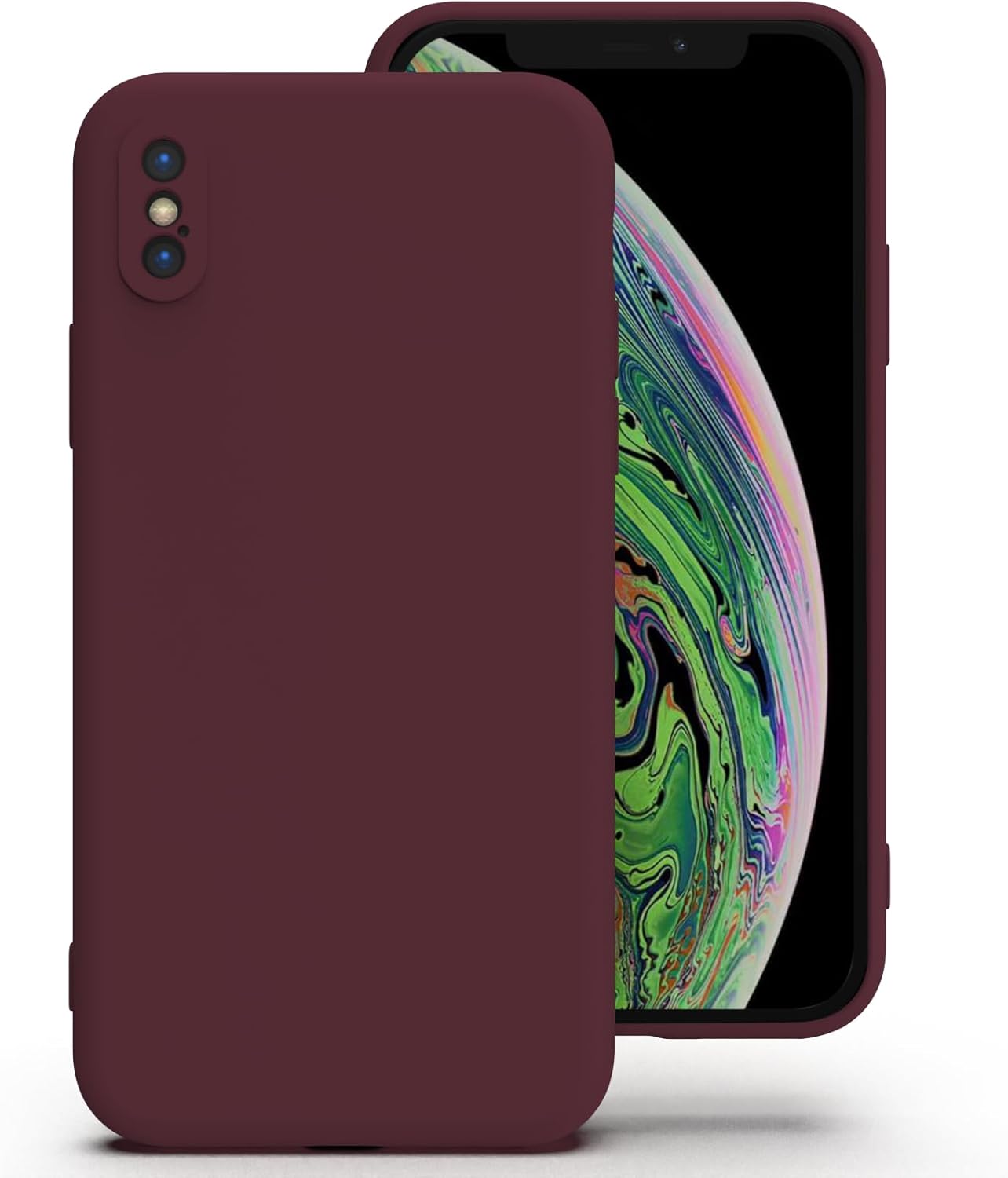 Einfarbige Silikon iPhone Hülle
