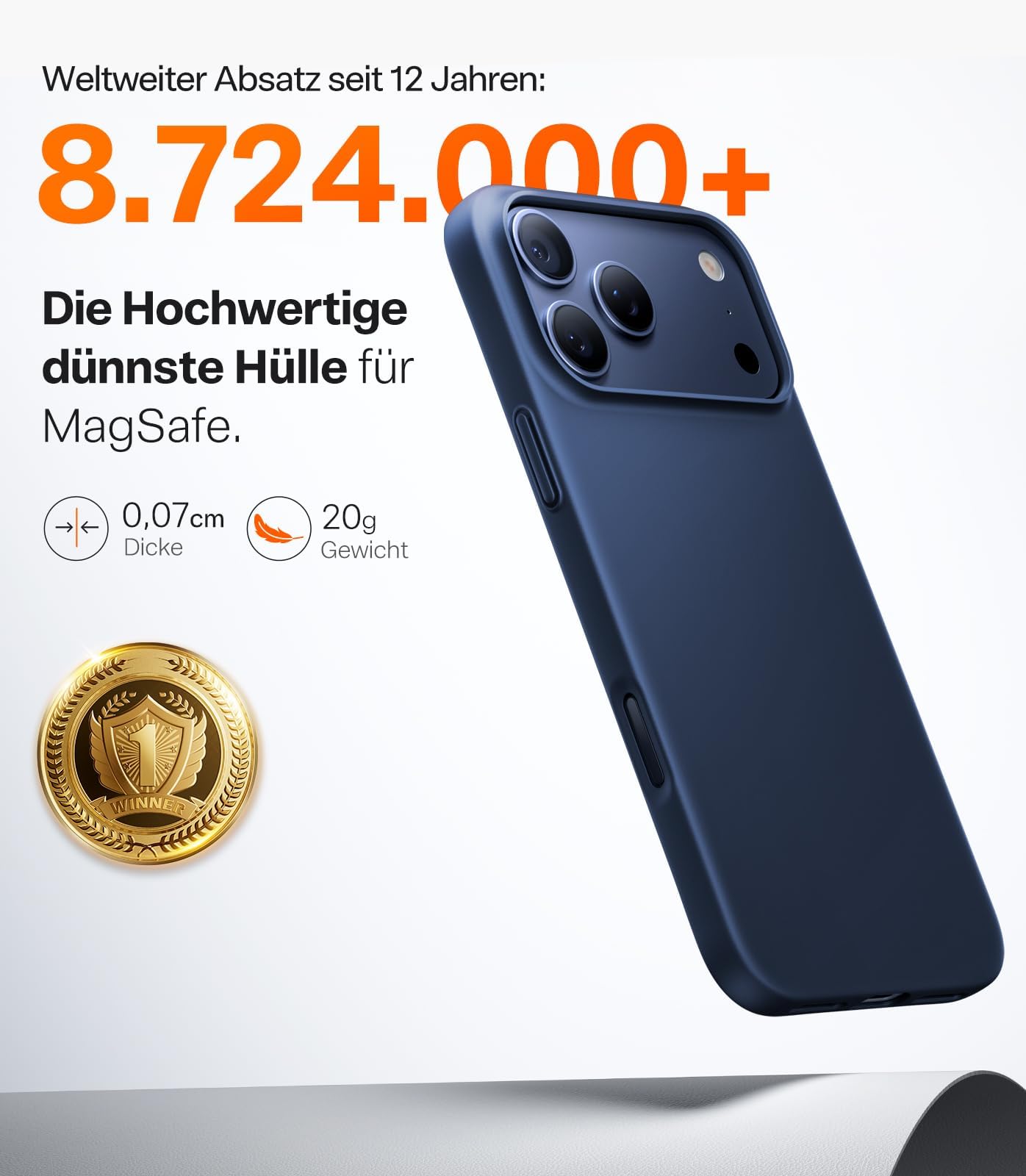 Ultra dünne MagSafe transparente iPhone Hülle