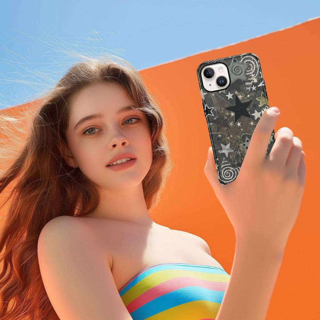 Ästhetische gemusterte iPhone Hülle