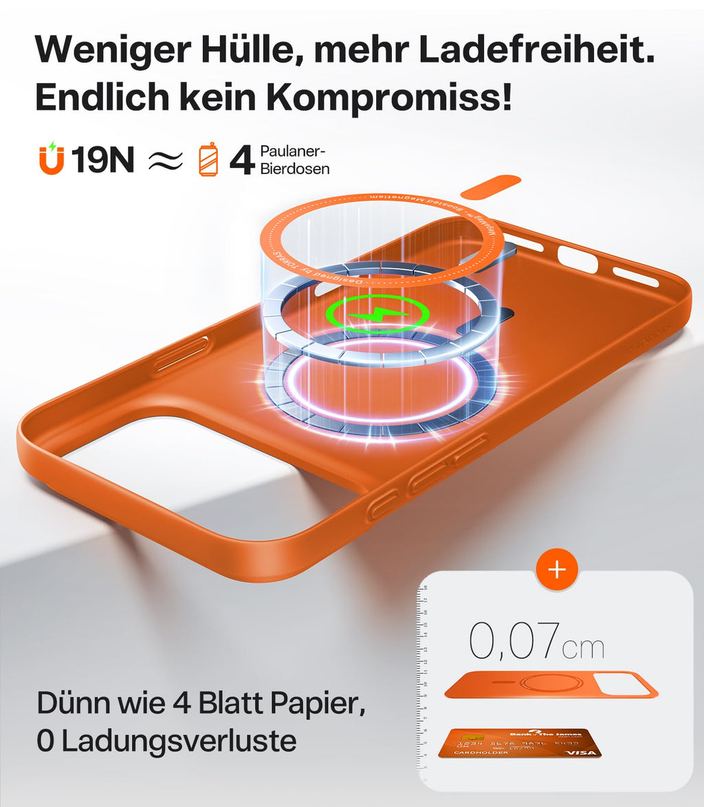 Ultra dünne MagSafe transparente iPhone Hülle