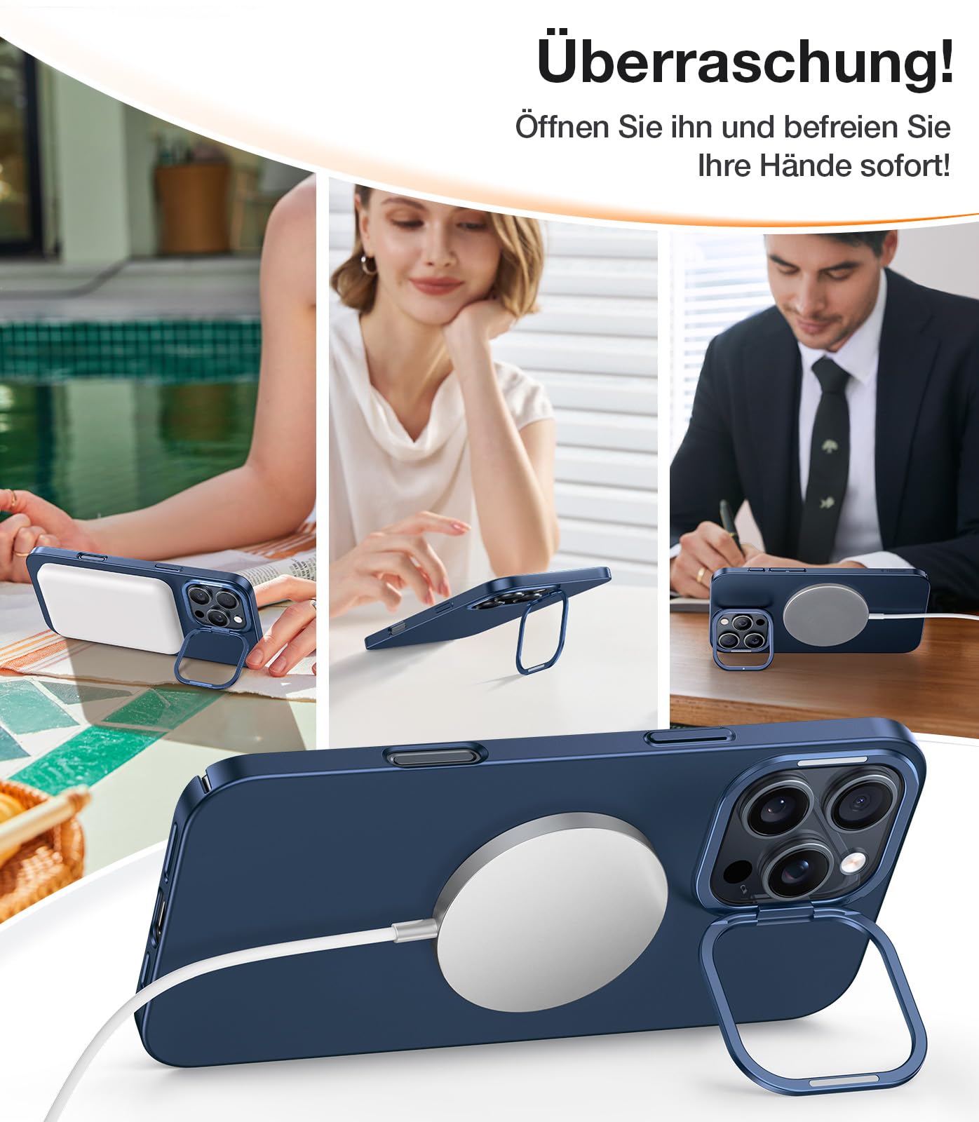 Ultra dünne MagSafe transparente iPhone Hülle