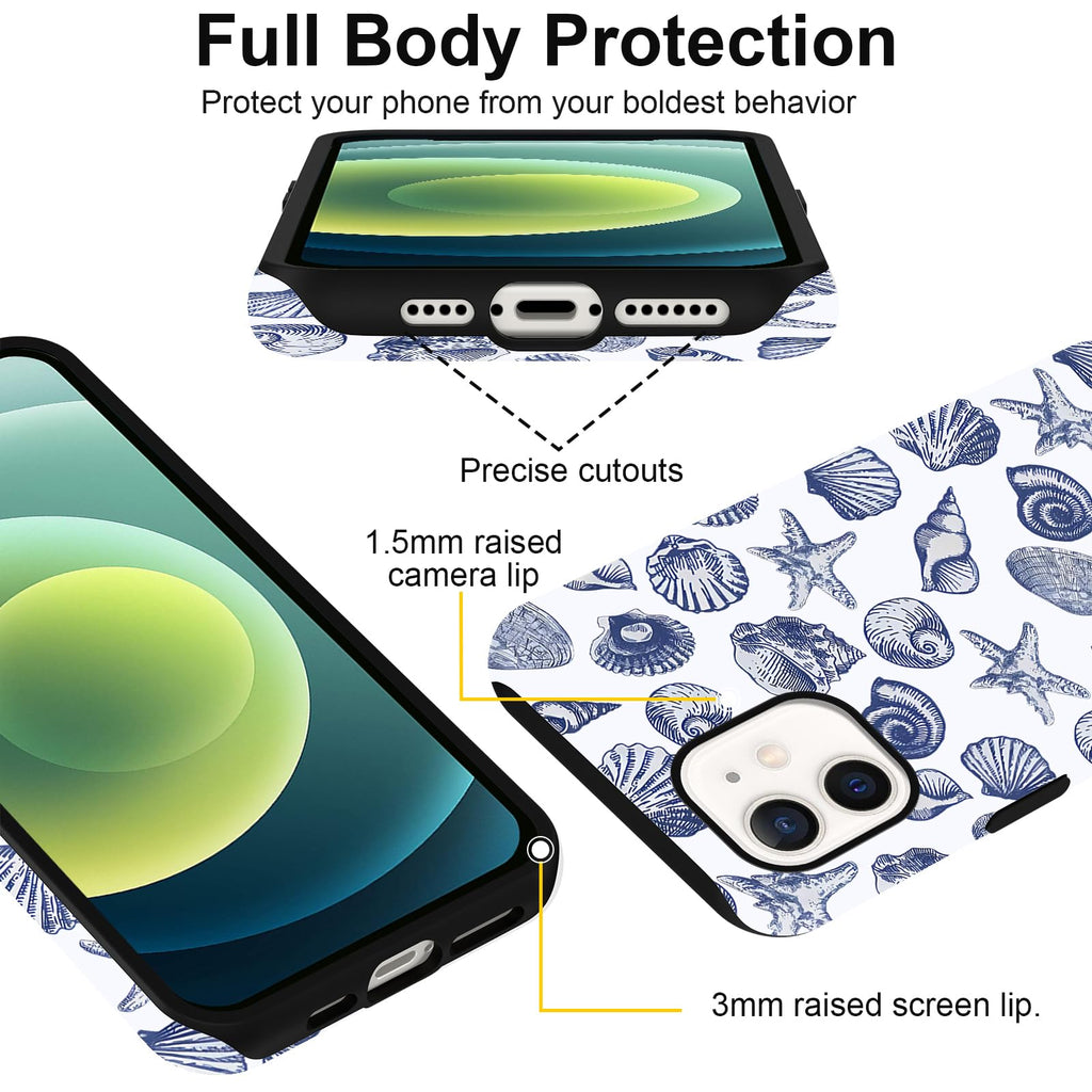 Sommerliche Muscheldesign iPhone Hülle