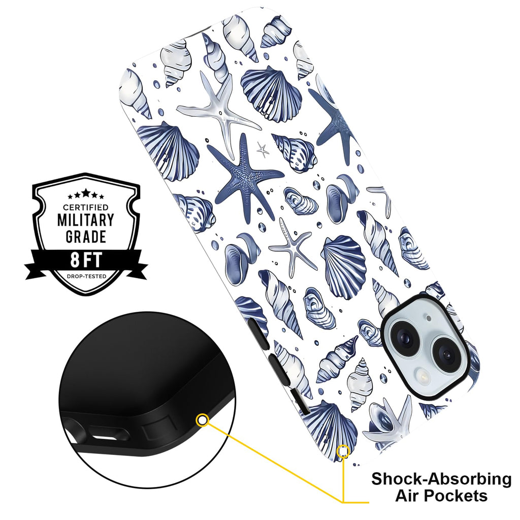Sommerliche Muscheldesign iPhone Hülle