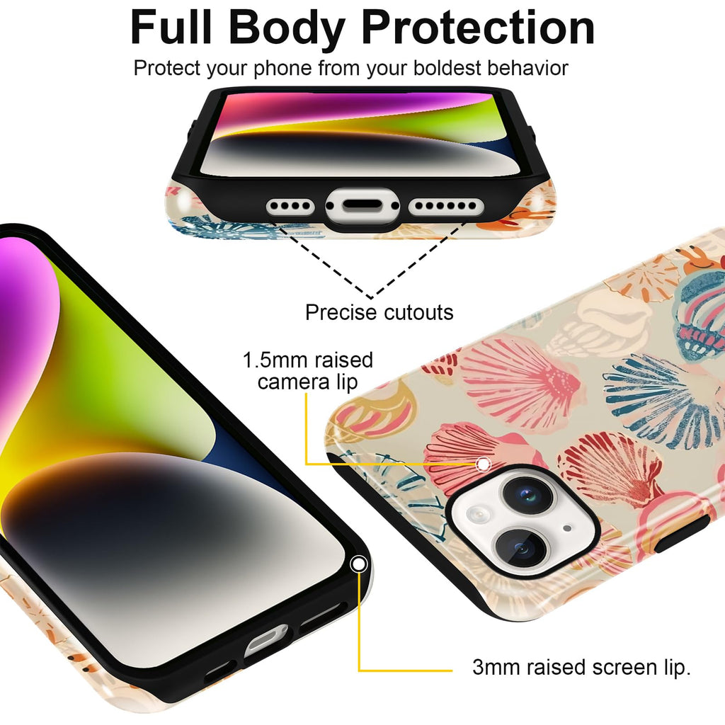 Sommerliche Muscheldesign iPhone Hülle