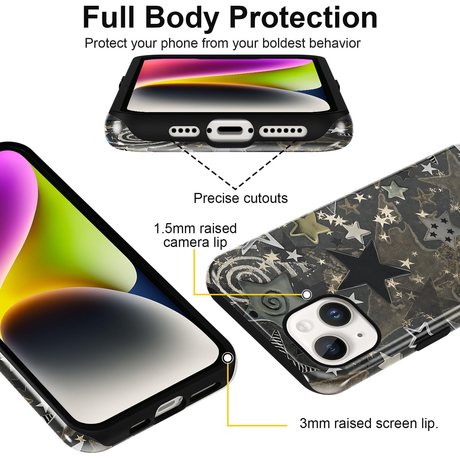 Ästhetische gemusterte iPhone Hülle