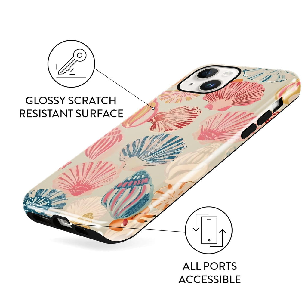 Sommerliche Muscheldesign iPhone Hülle