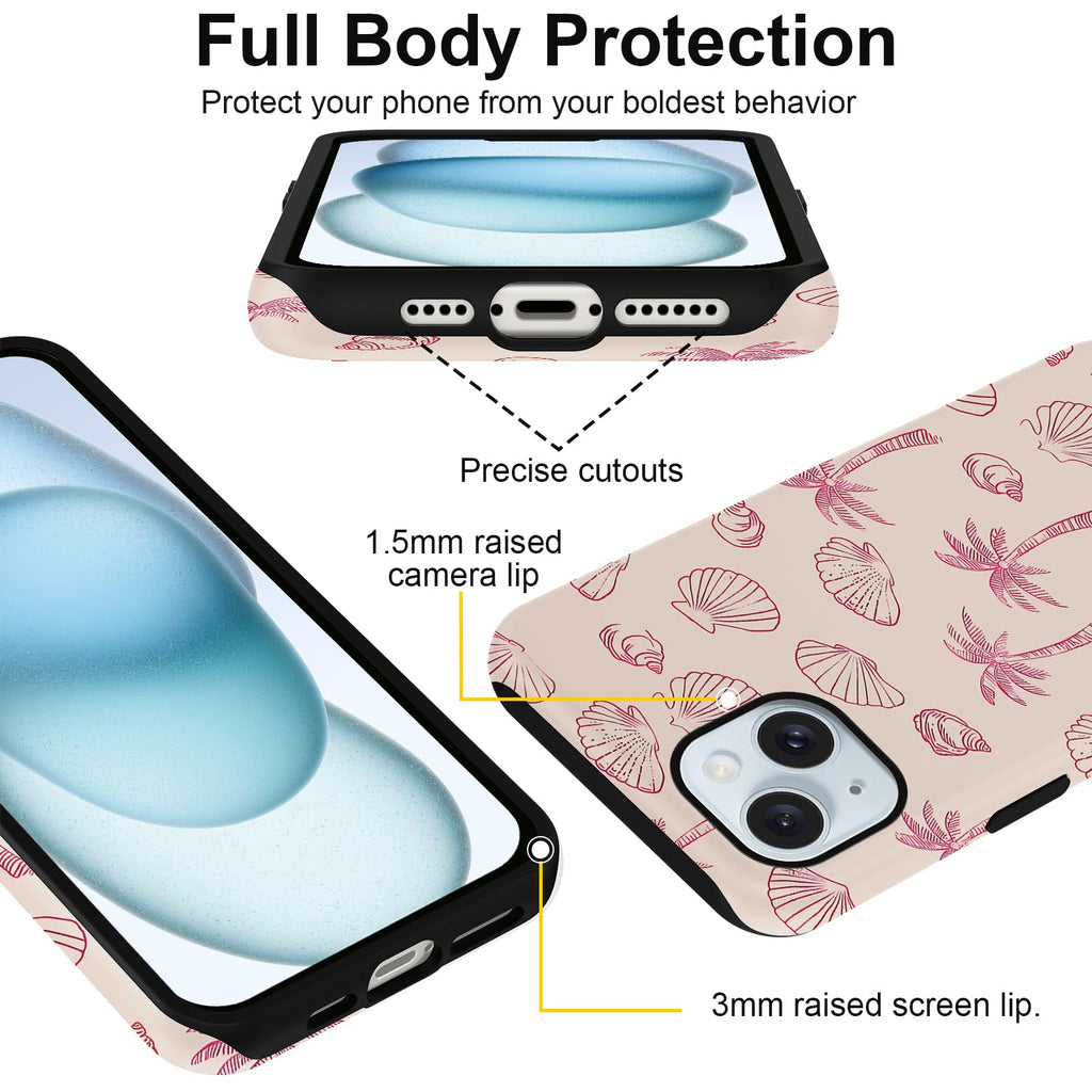 Sommerliche Muscheldesign iPhone Hülle