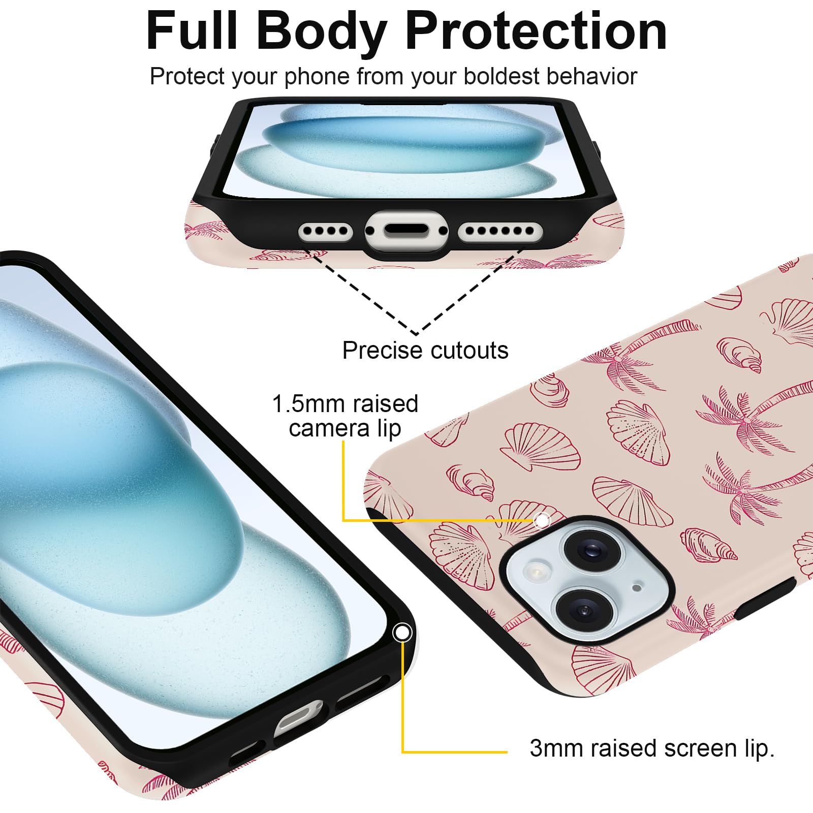 Sommerliche Muscheldesign iPhone Hülle