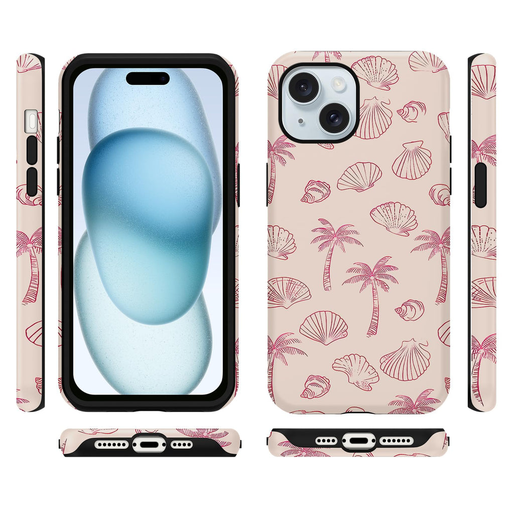 Sommerliche Muscheldesign iPhone Hülle