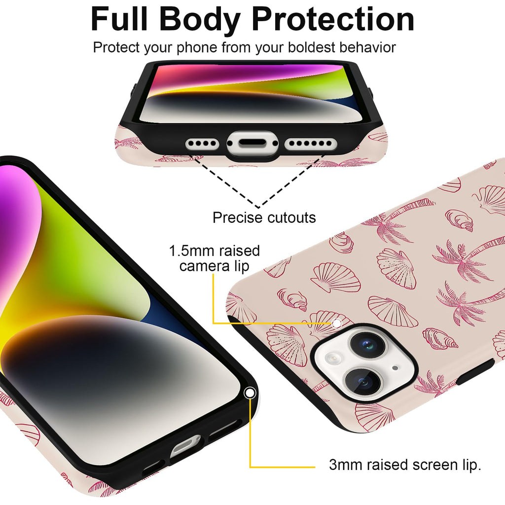 Sommerliche Muscheldesign iPhone Hülle