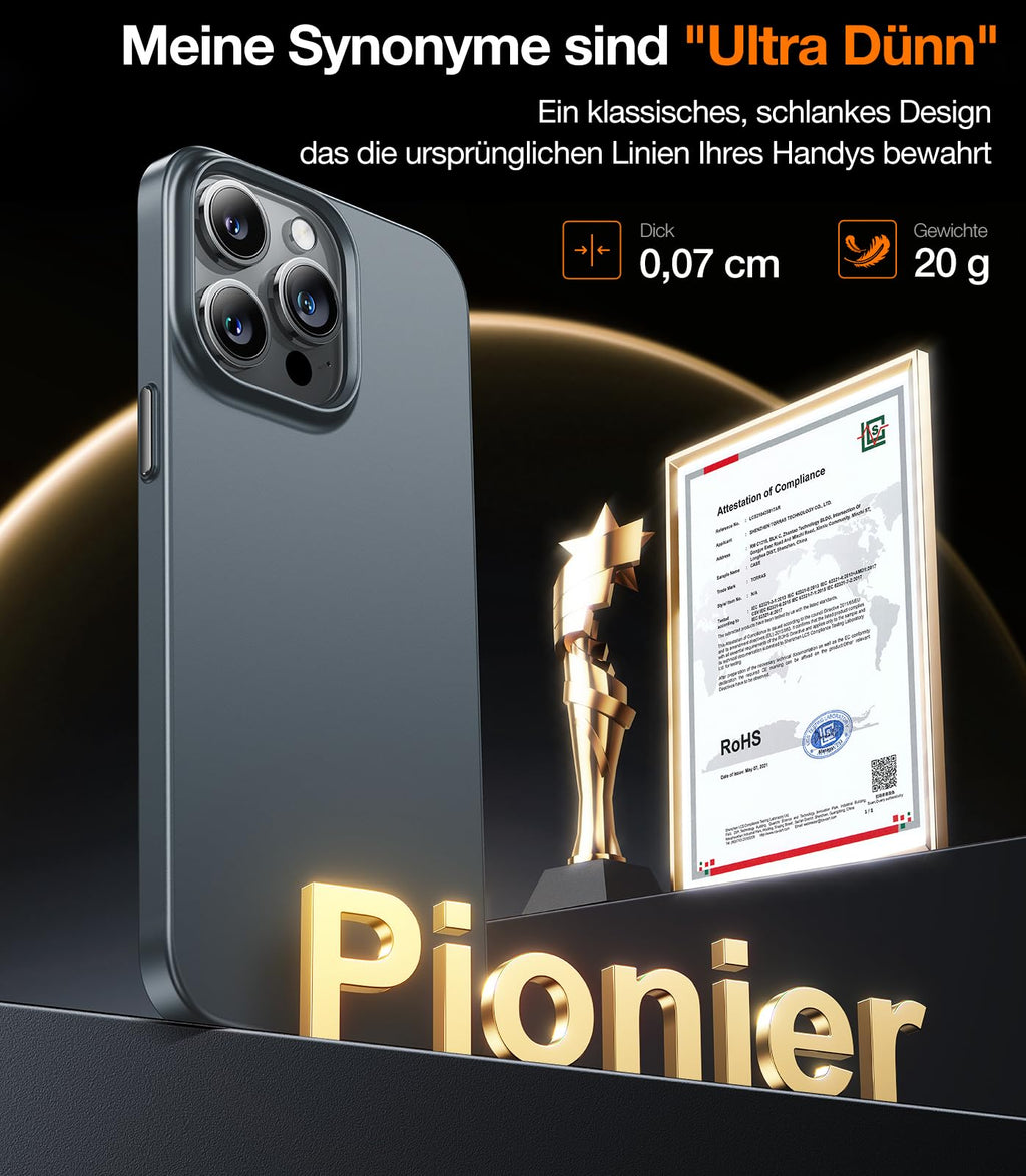 Ultra dünne MagSafe transparente iPhone Hülle