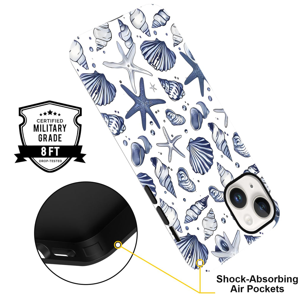 Sommerliche Muscheldesign iPhone Hülle