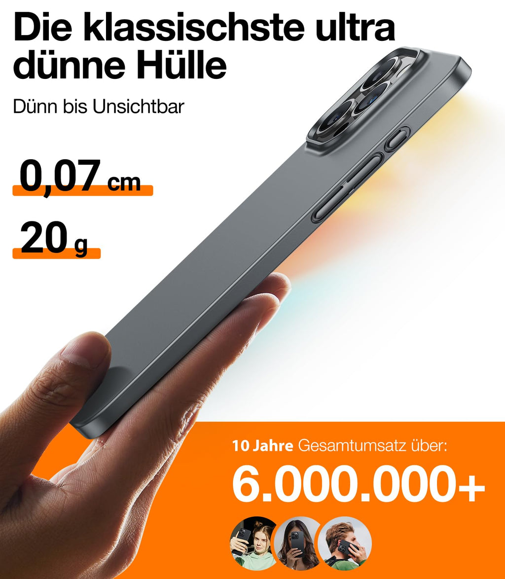 Ultra dünne MagSafe transparente iPhone Hülle
