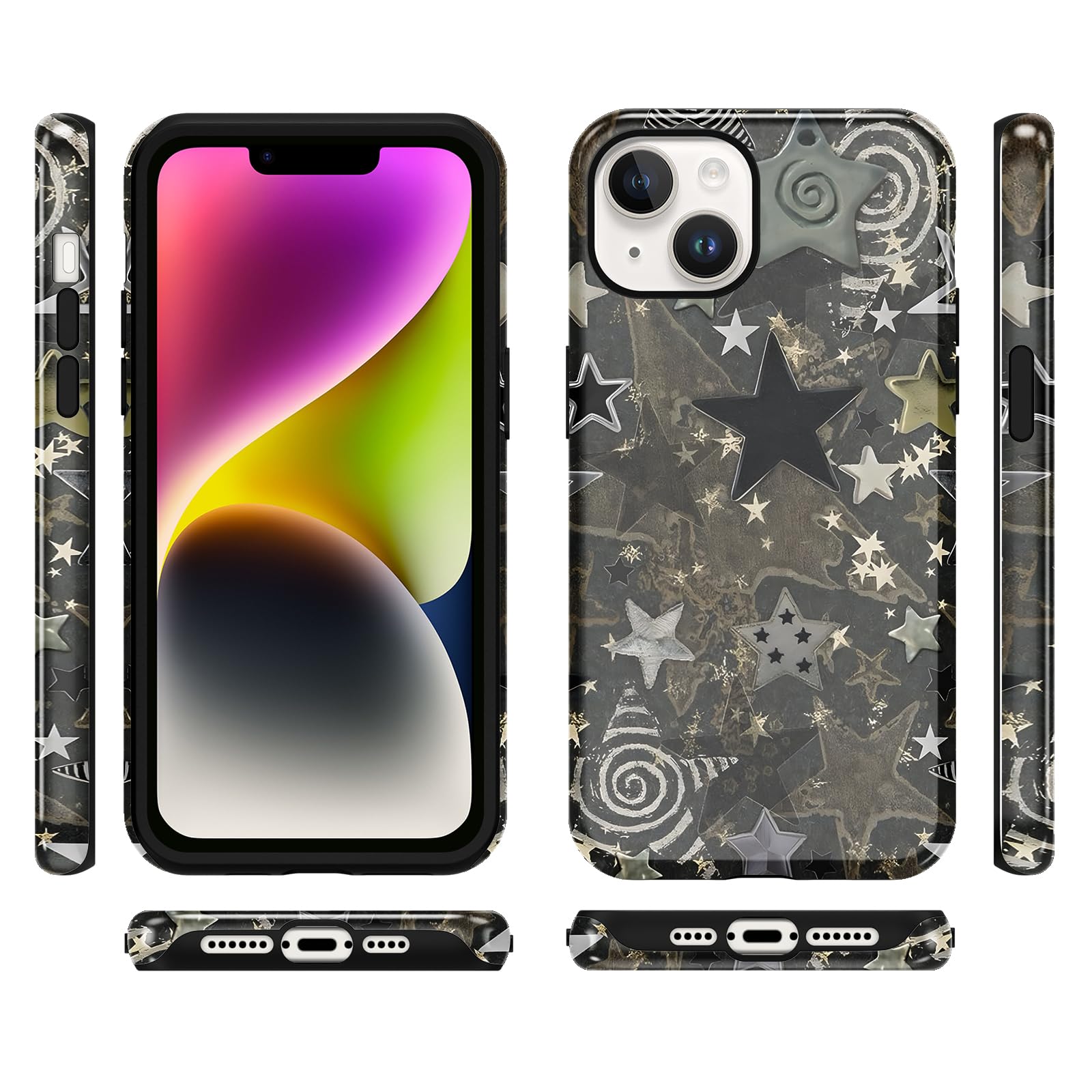 Ästhetische gemusterte iPhone Hülle