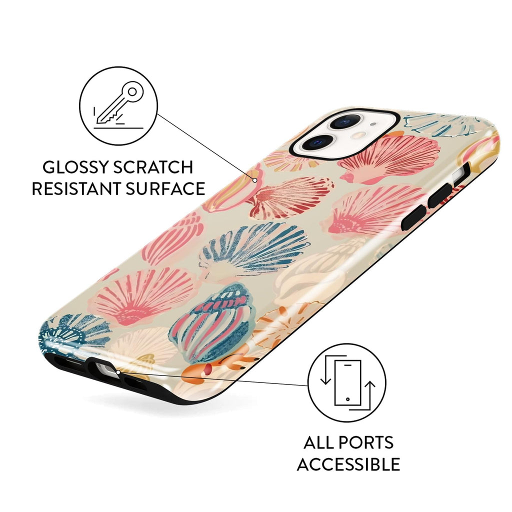 Sommerliche Muscheldesign iPhone Hülle