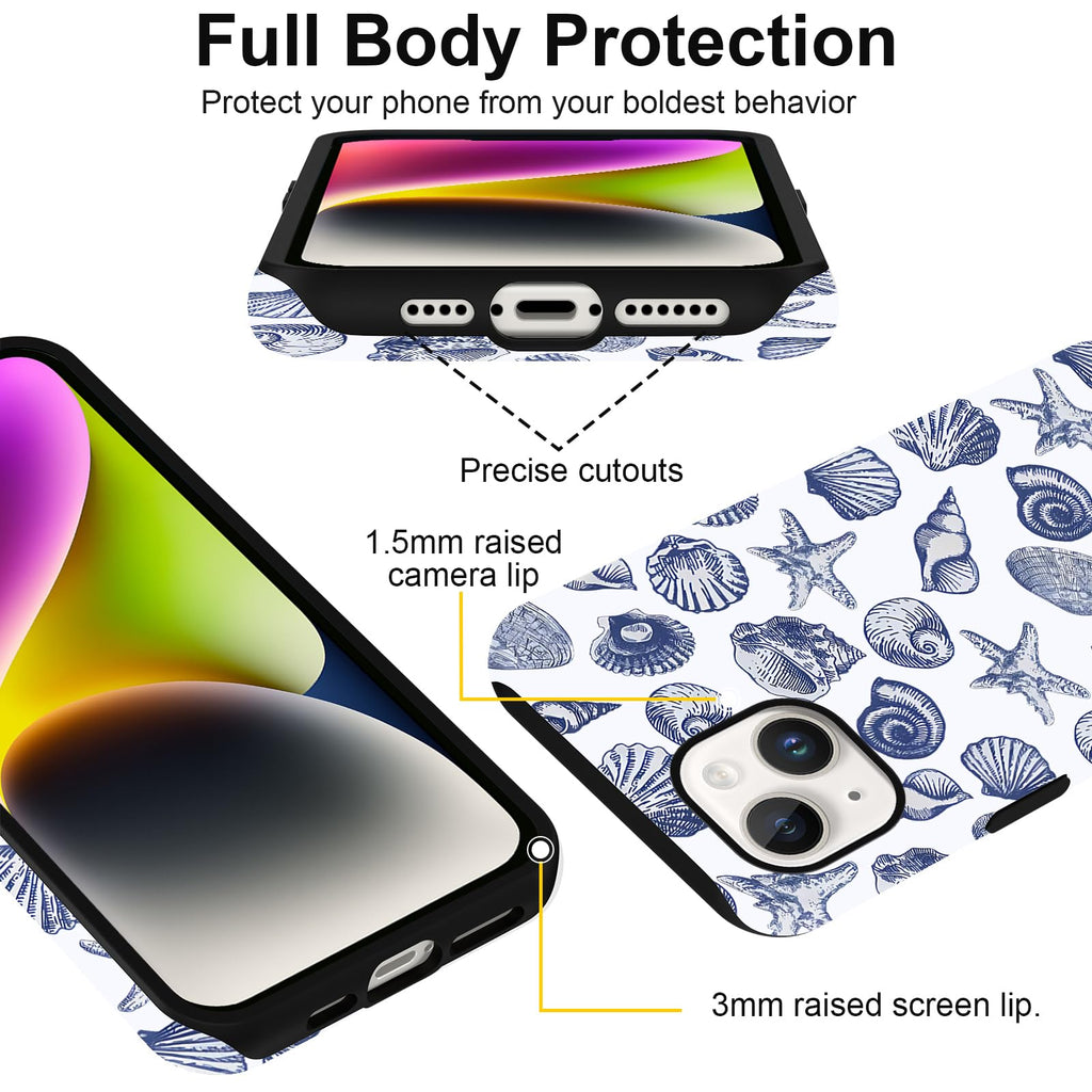 Sommerliche Muscheldesign iPhone Hülle