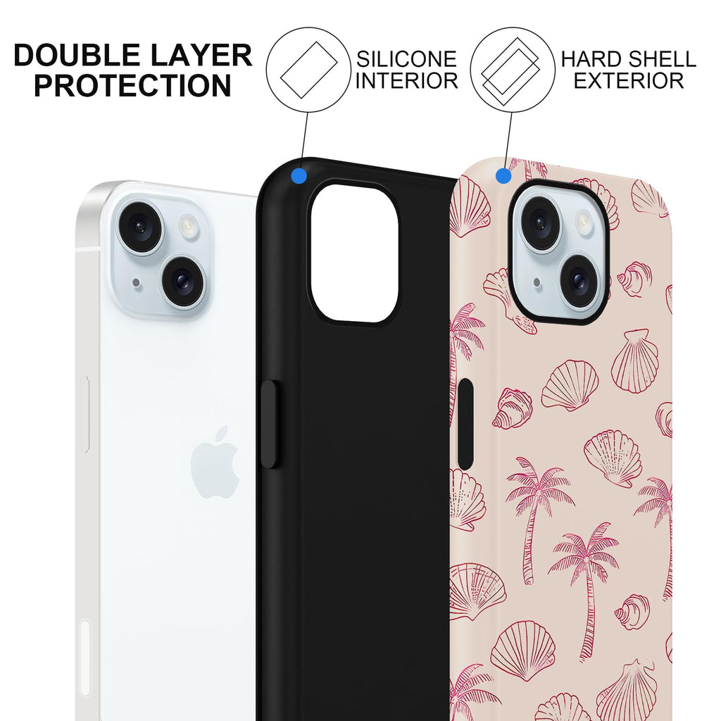 Sommerliche Muscheldesign iPhone Hülle
