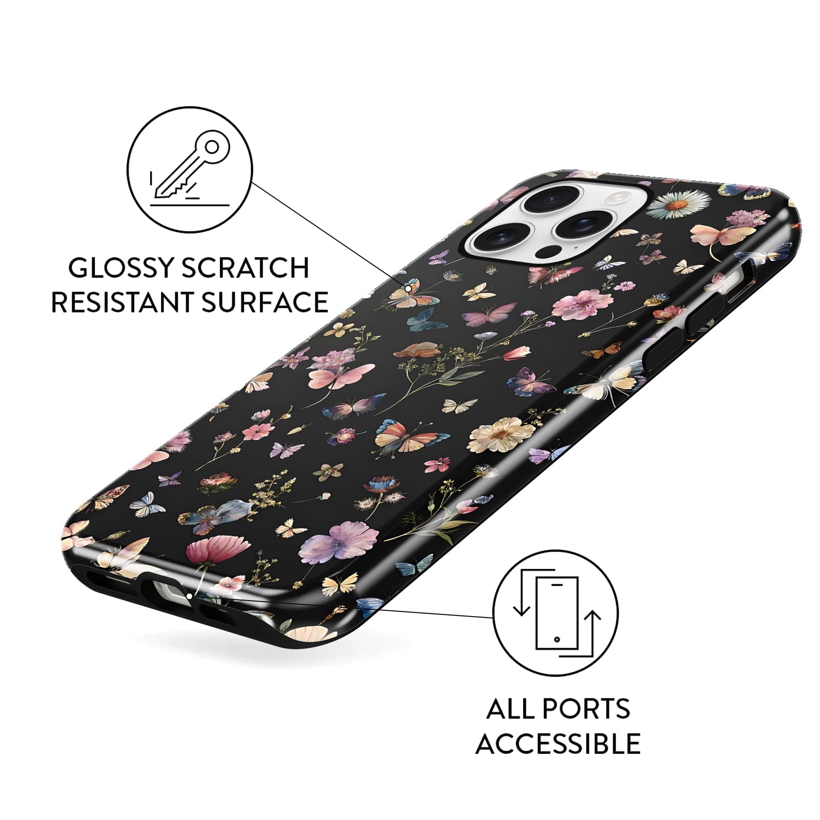 Ästhetische gemusterte iPhone Hülle