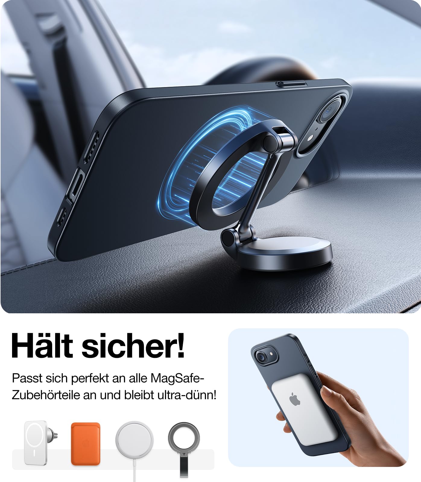 Ultra dünne MagSafe transparente iPhone Hülle