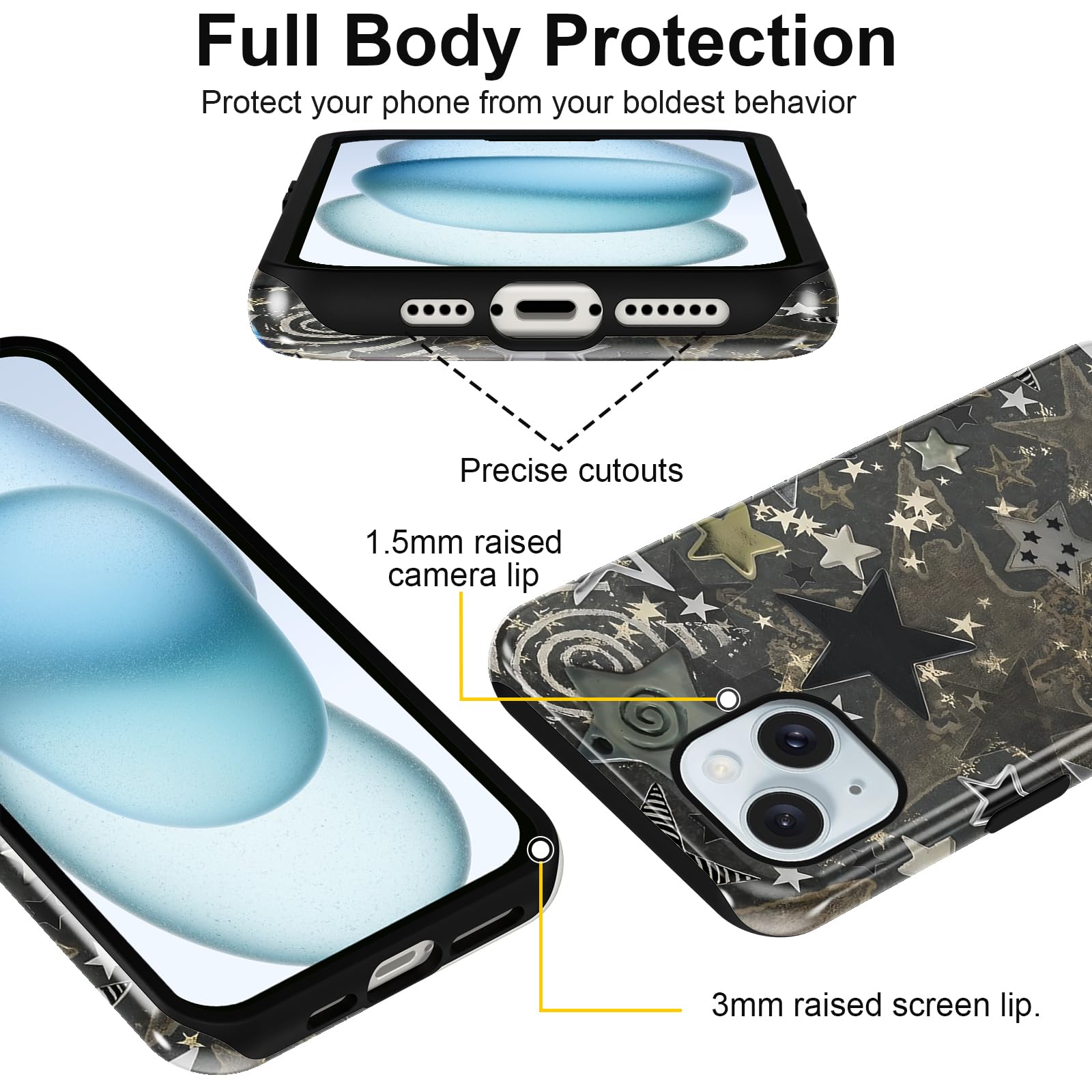 Ästhetische gemusterte iPhone Hülle