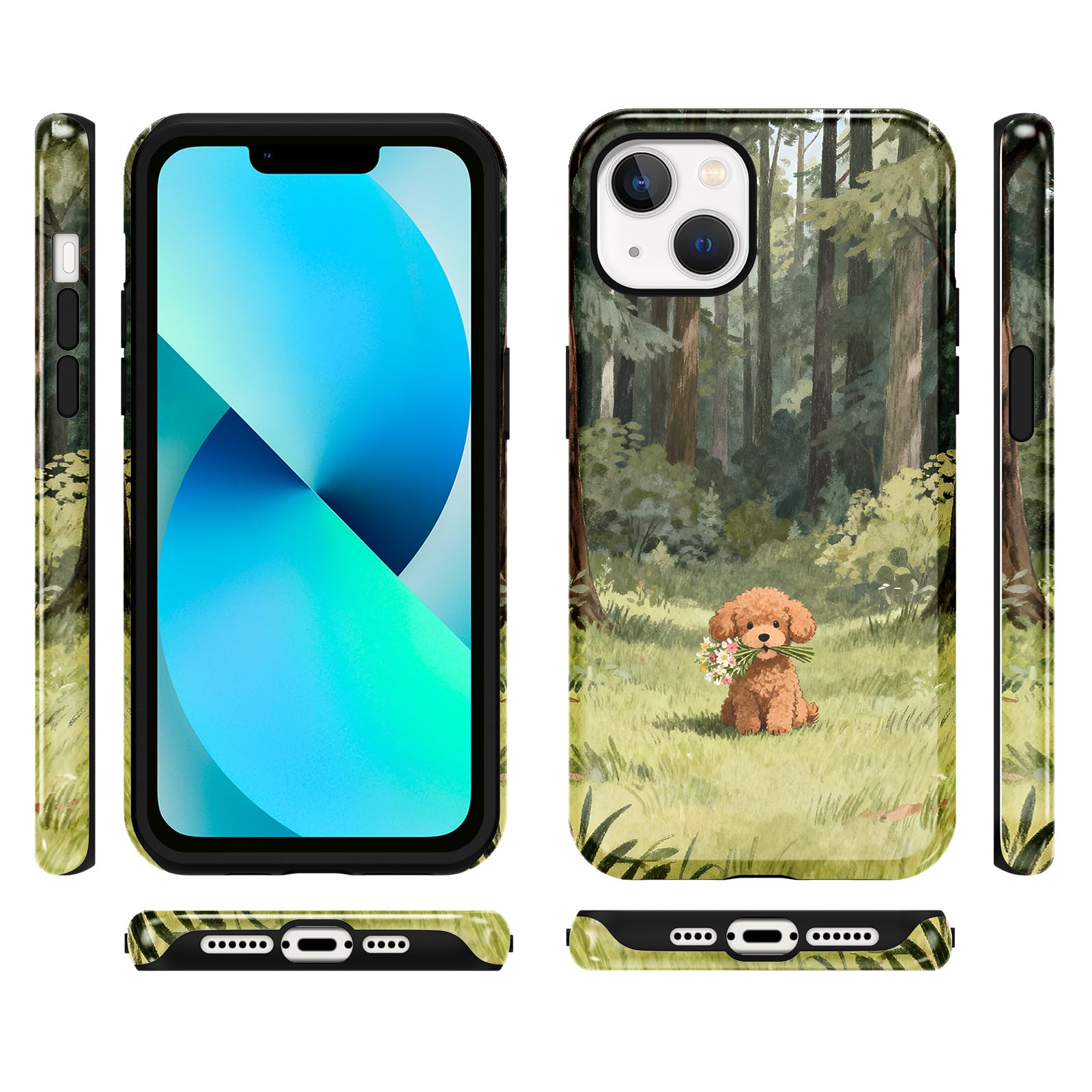 Ästhetische gemusterte iPhone Hülle