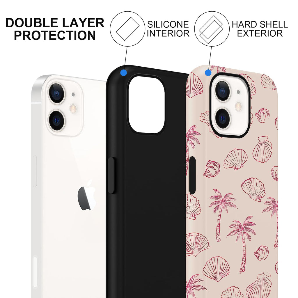 Sommerliche Muscheldesign iPhone Hülle