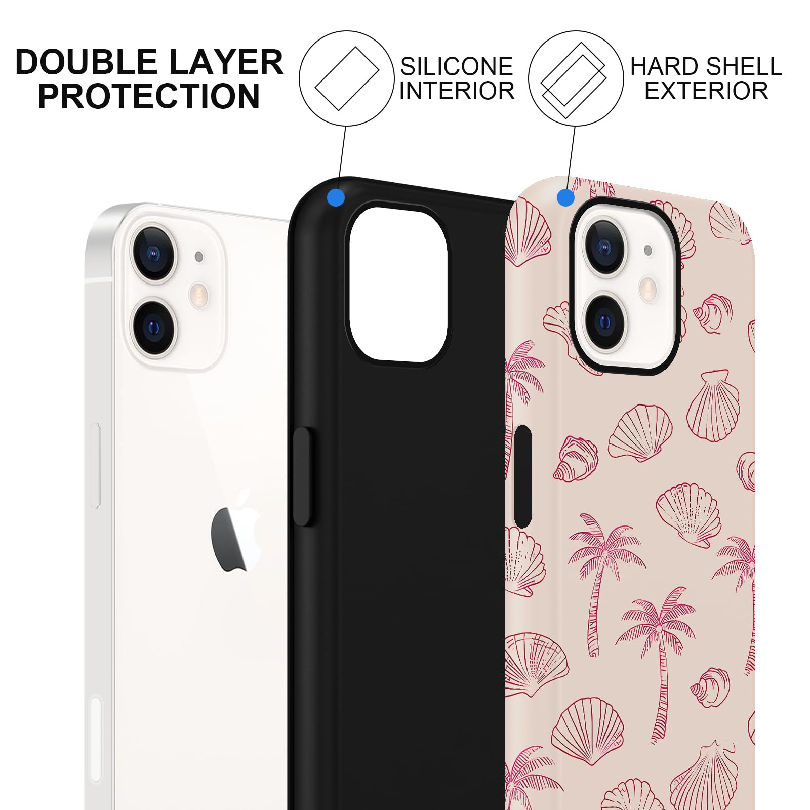 Sommerliche Muscheldesign iPhone Hülle