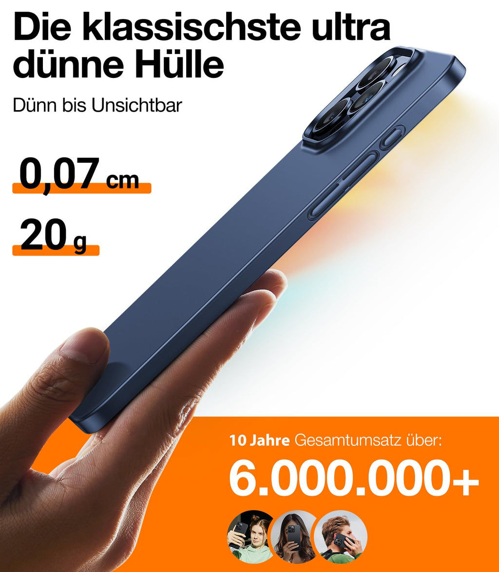 Ultra dünne MagSafe transparente iPhone Hülle