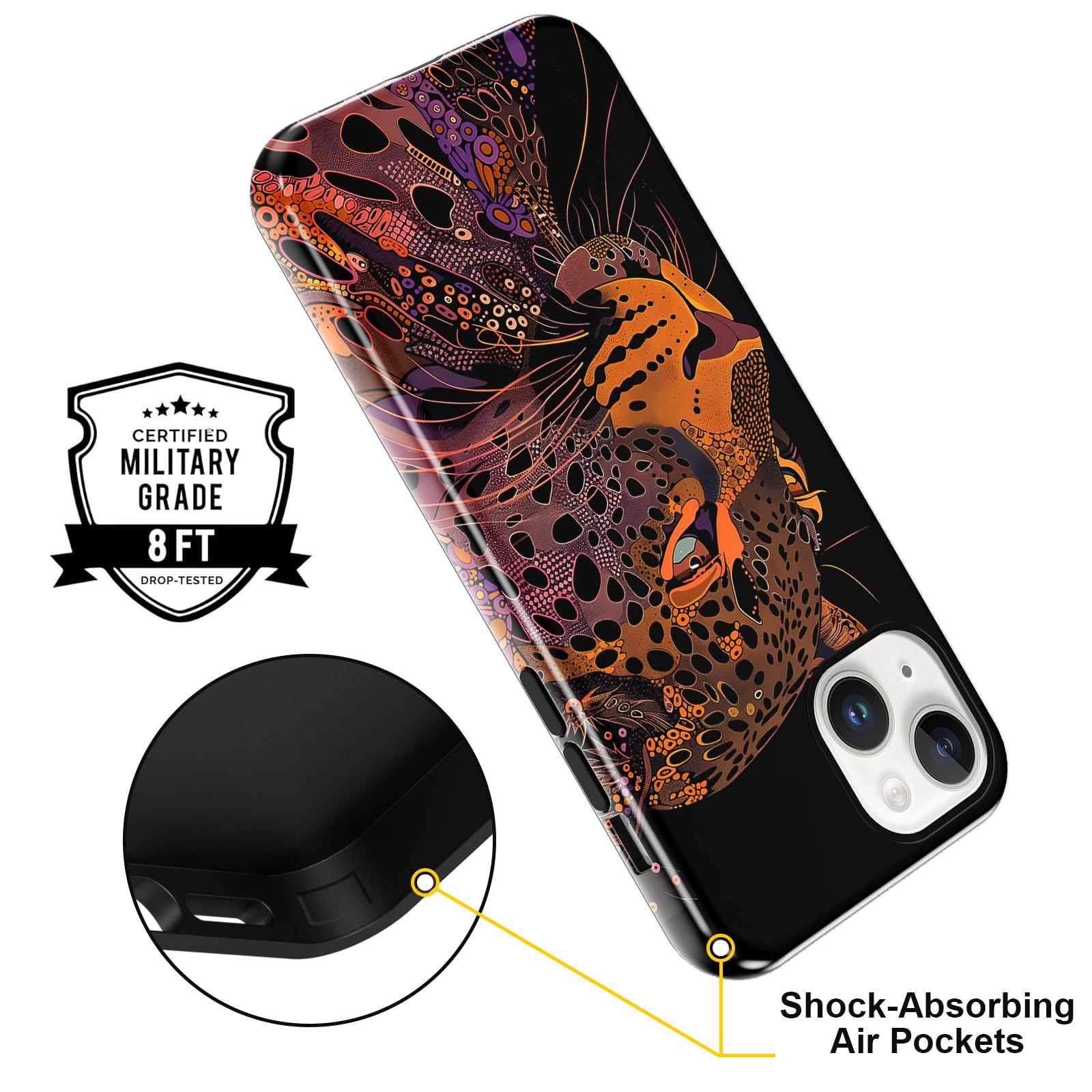 Ästhetische gemusterte iPhone Hülle