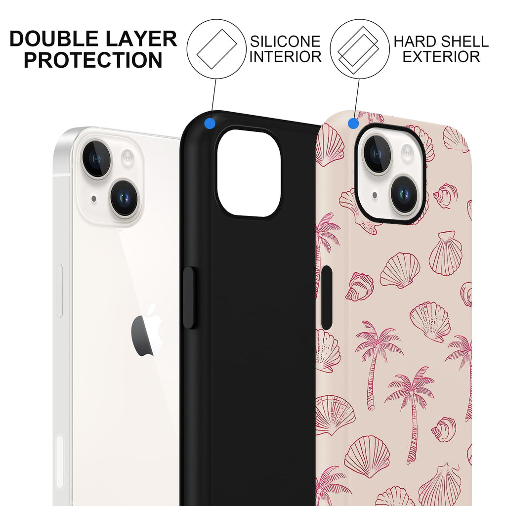 Sommerliche Muscheldesign iPhone Hülle
