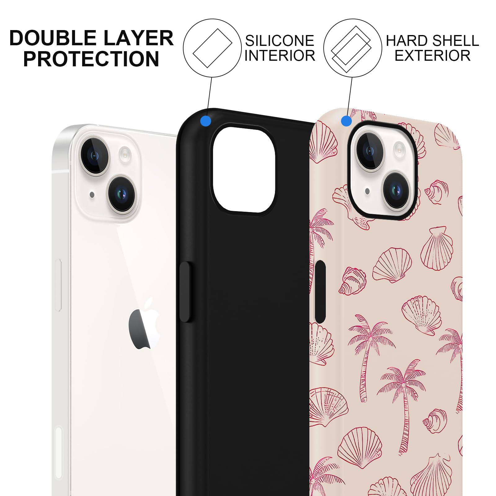 Sommerliche Muscheldesign iPhone Hülle