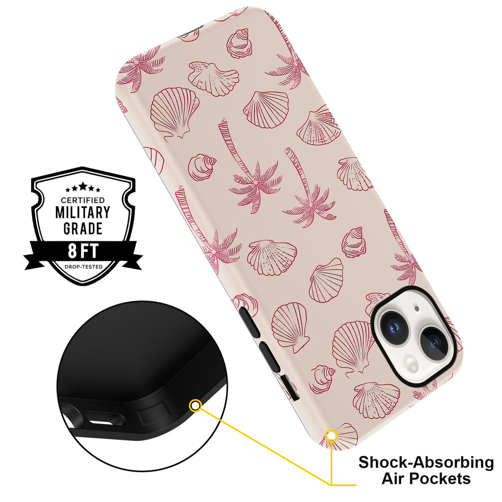 Sommerliche Muscheldesign iPhone Hülle