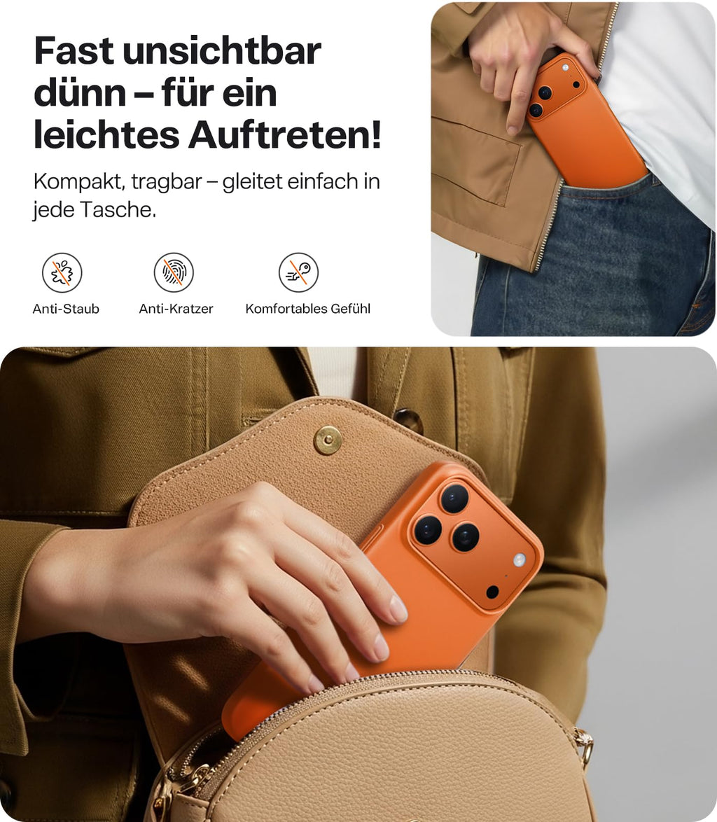 Ultra dünne MagSafe transparente iPhone Hülle