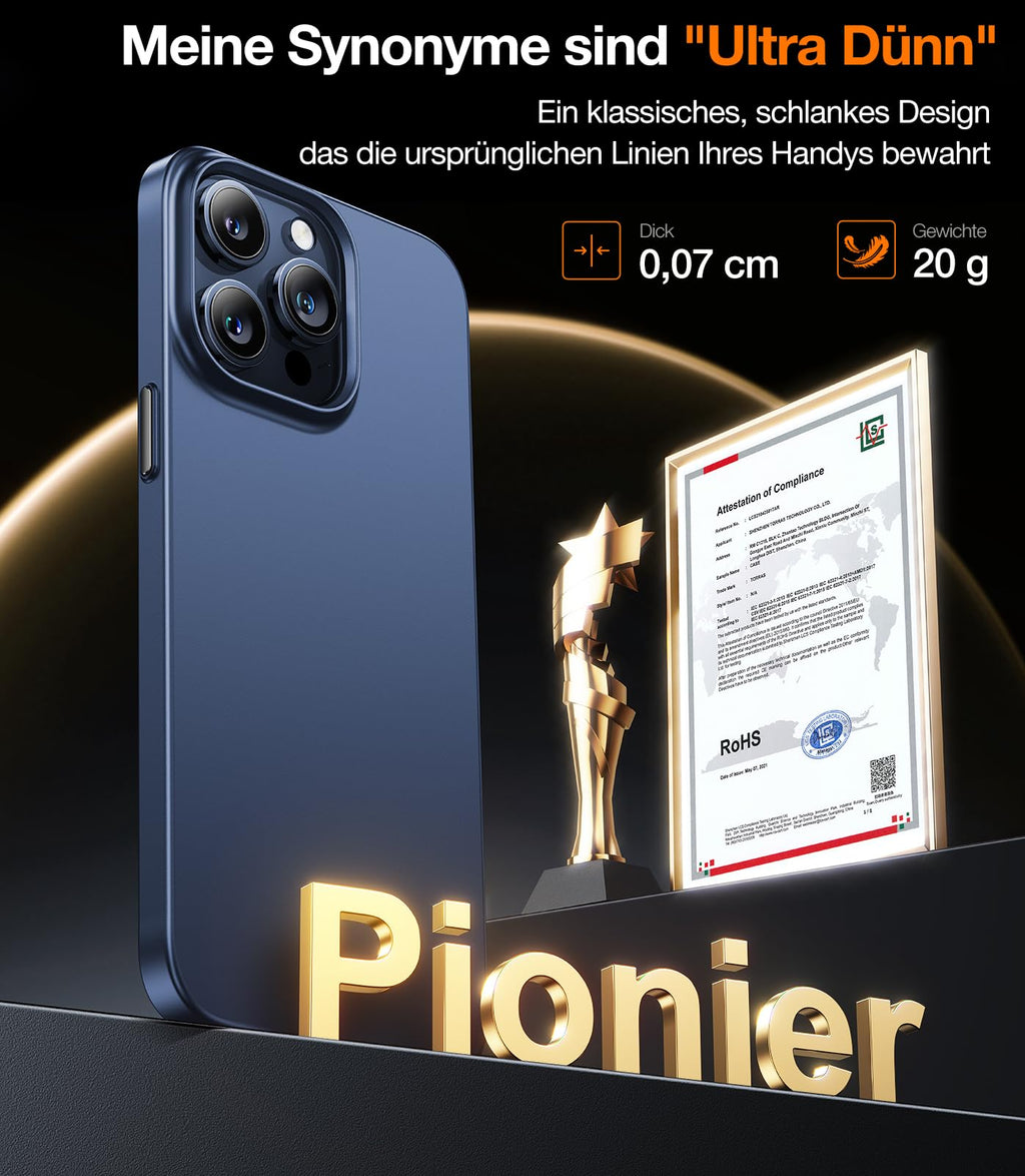 Ultra dünne MagSafe transparente iPhone Hülle
