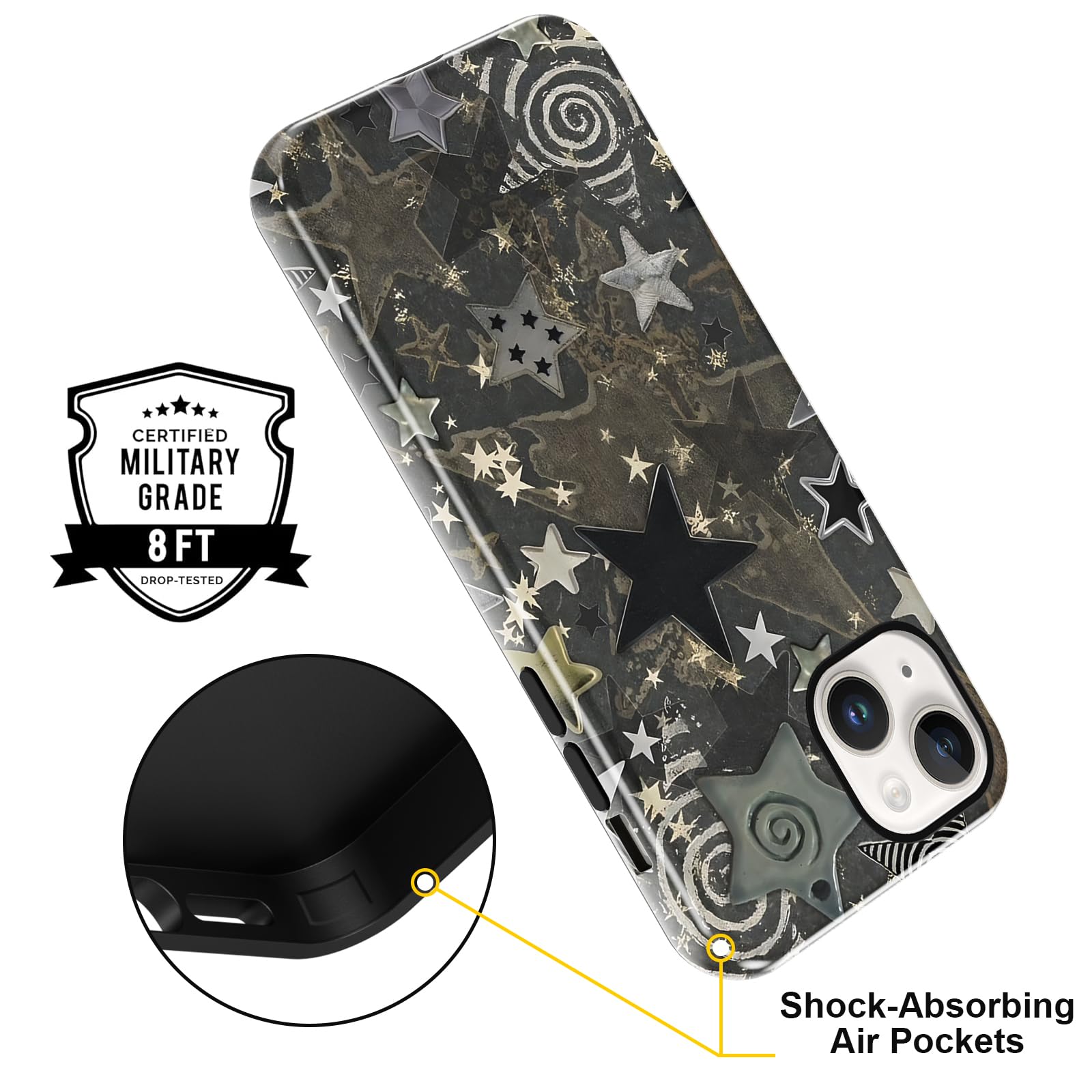 Ästhetische gemusterte iPhone Hülle