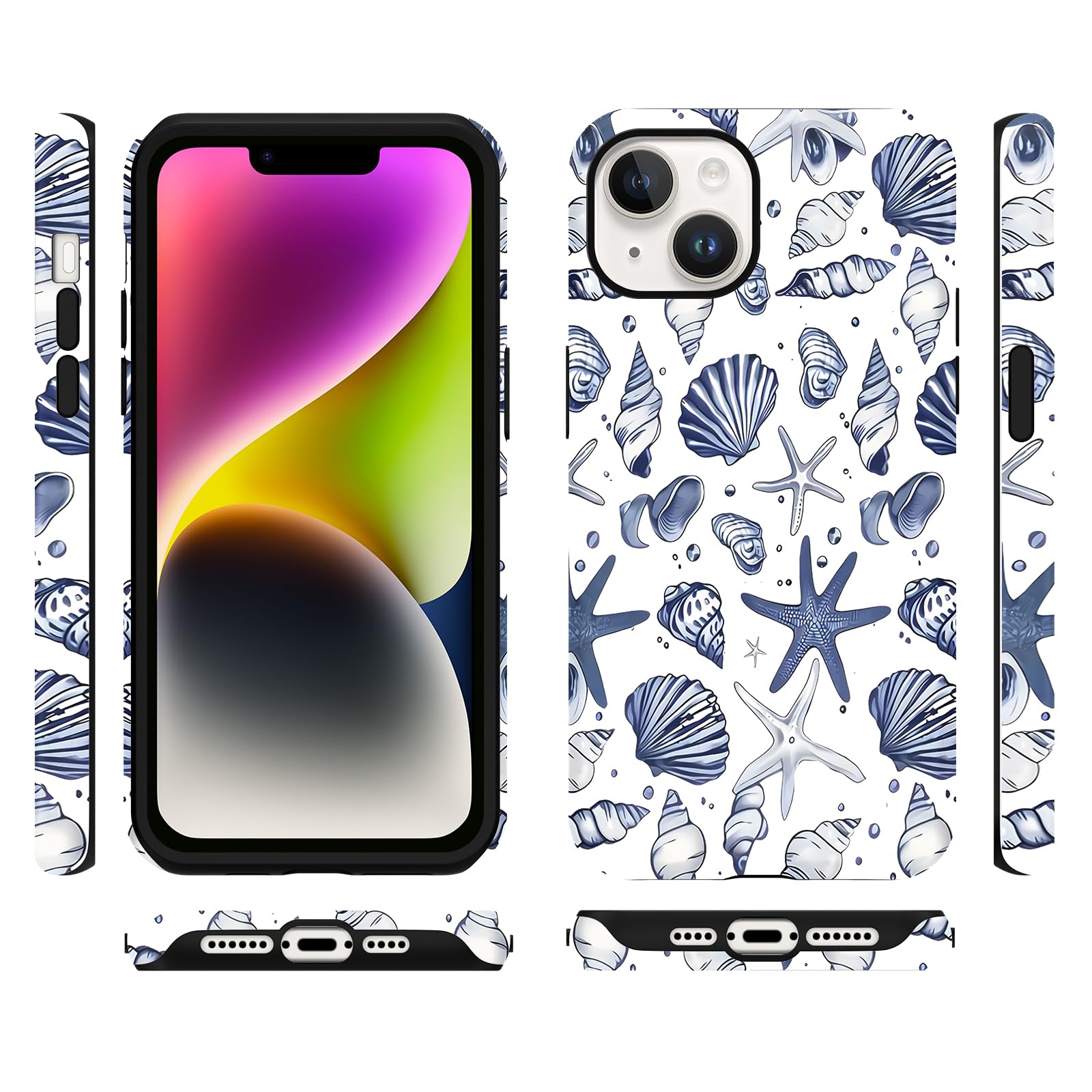 Sommerliche Muscheldesign iPhone Hülle