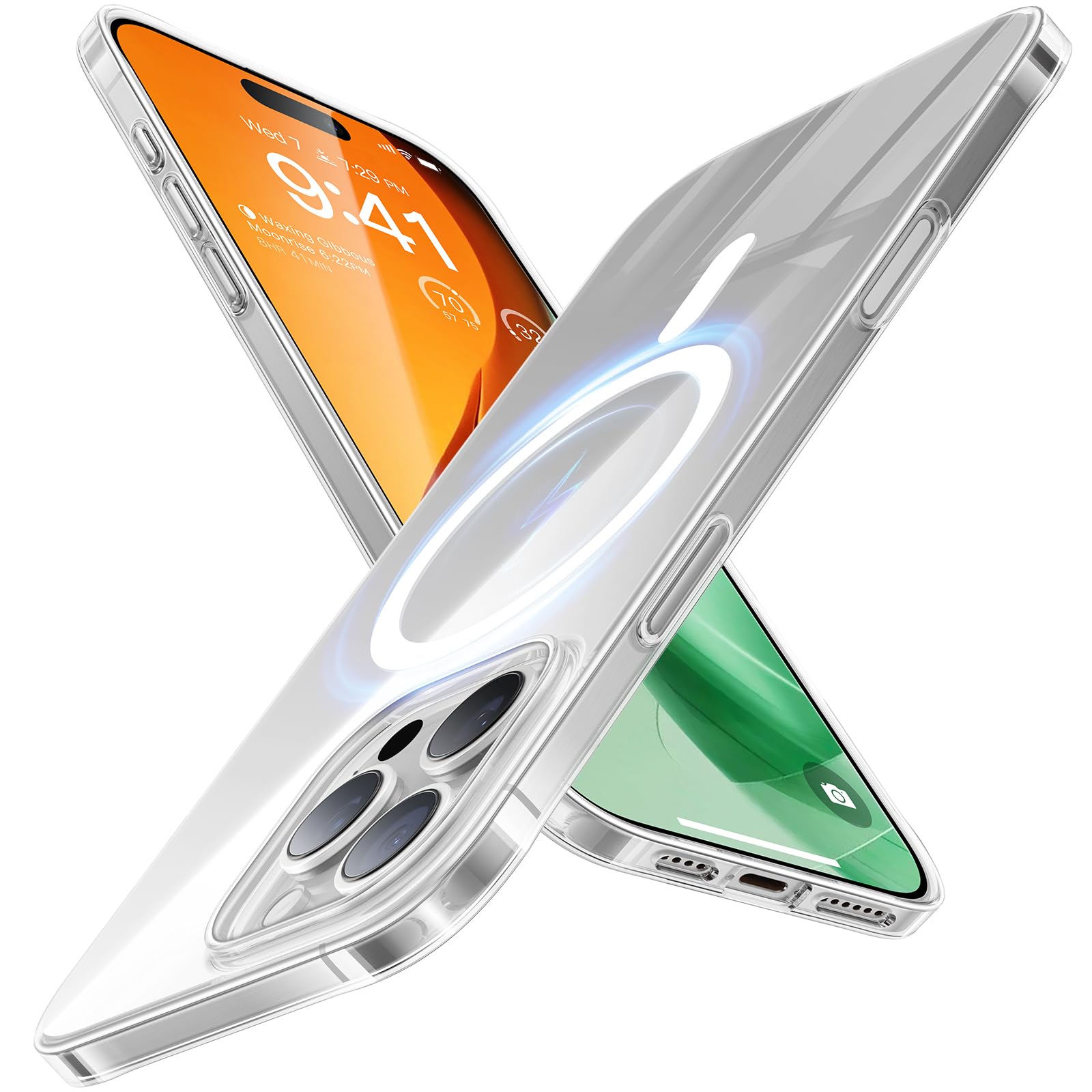 Ultra dünne MagSafe transparente iPhone Hülle