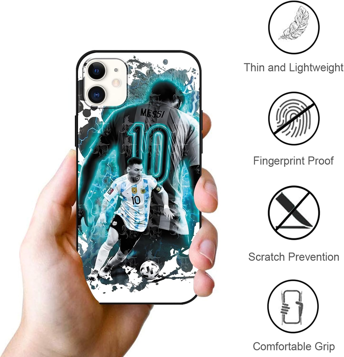 2 Stück Lionel Messi Handyhülle für iPhone 11