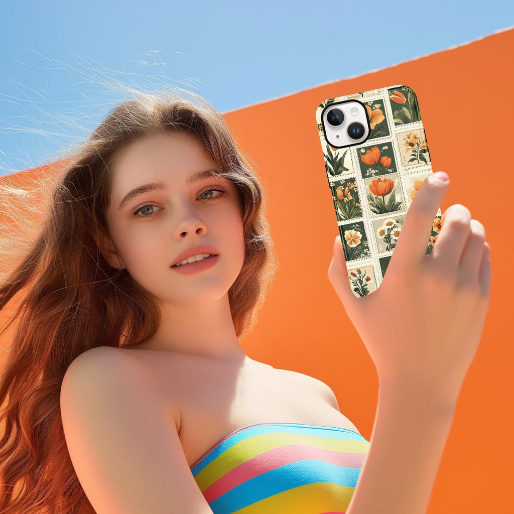 Ästhetische gemusterte iPhone Hülle