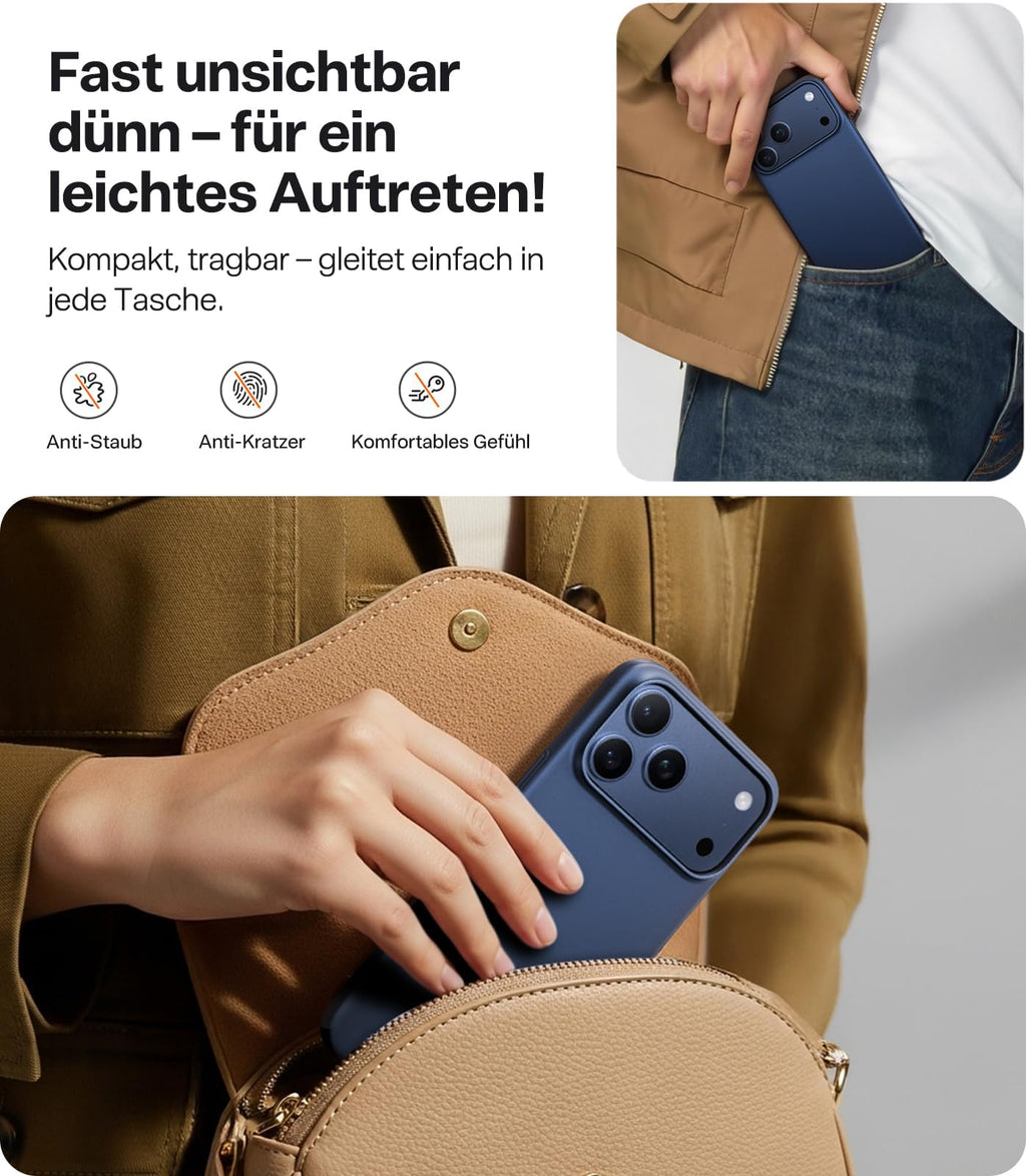 Ultra dünne MagSafe transparente iPhone Hülle