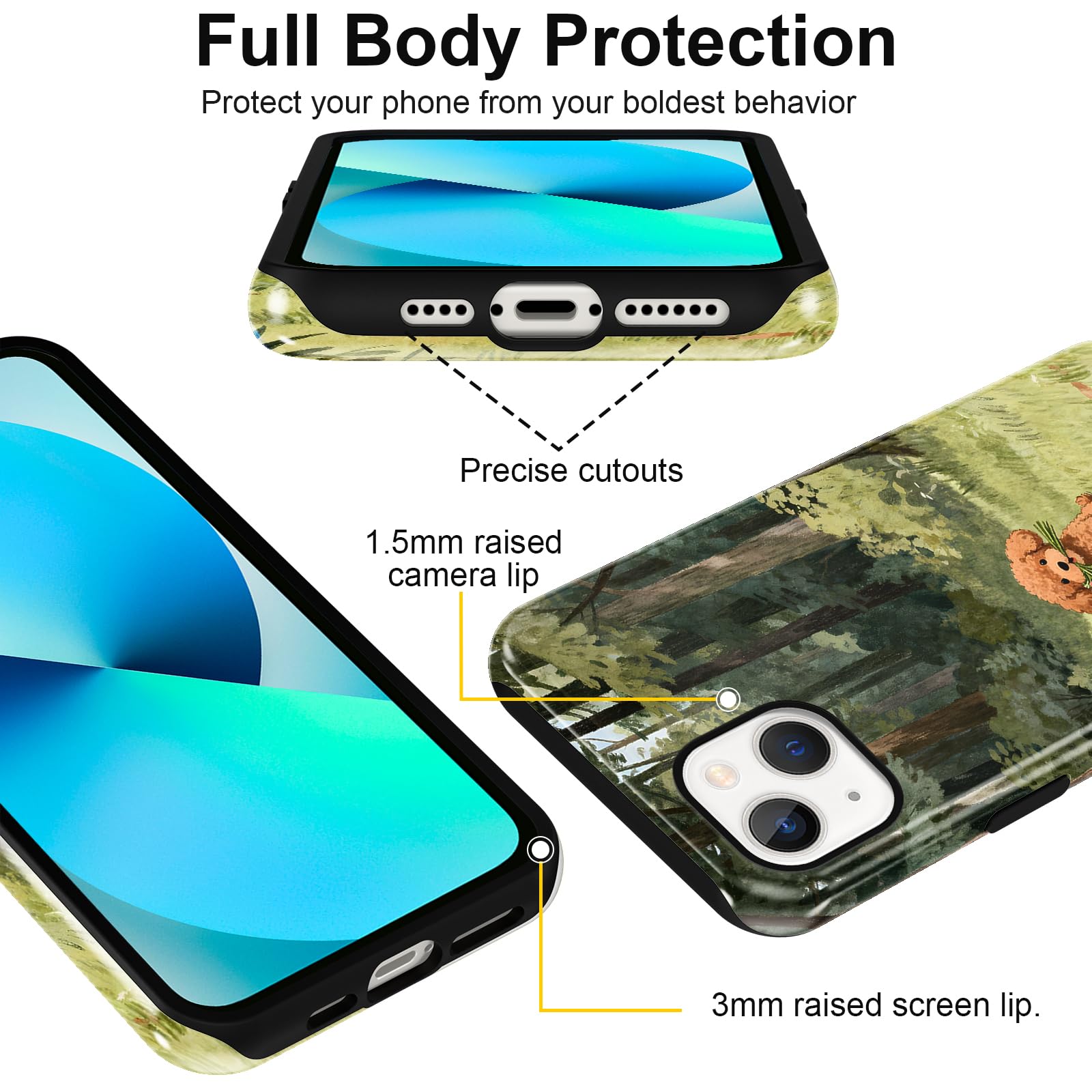 Ästhetische gemusterte iPhone Hülle