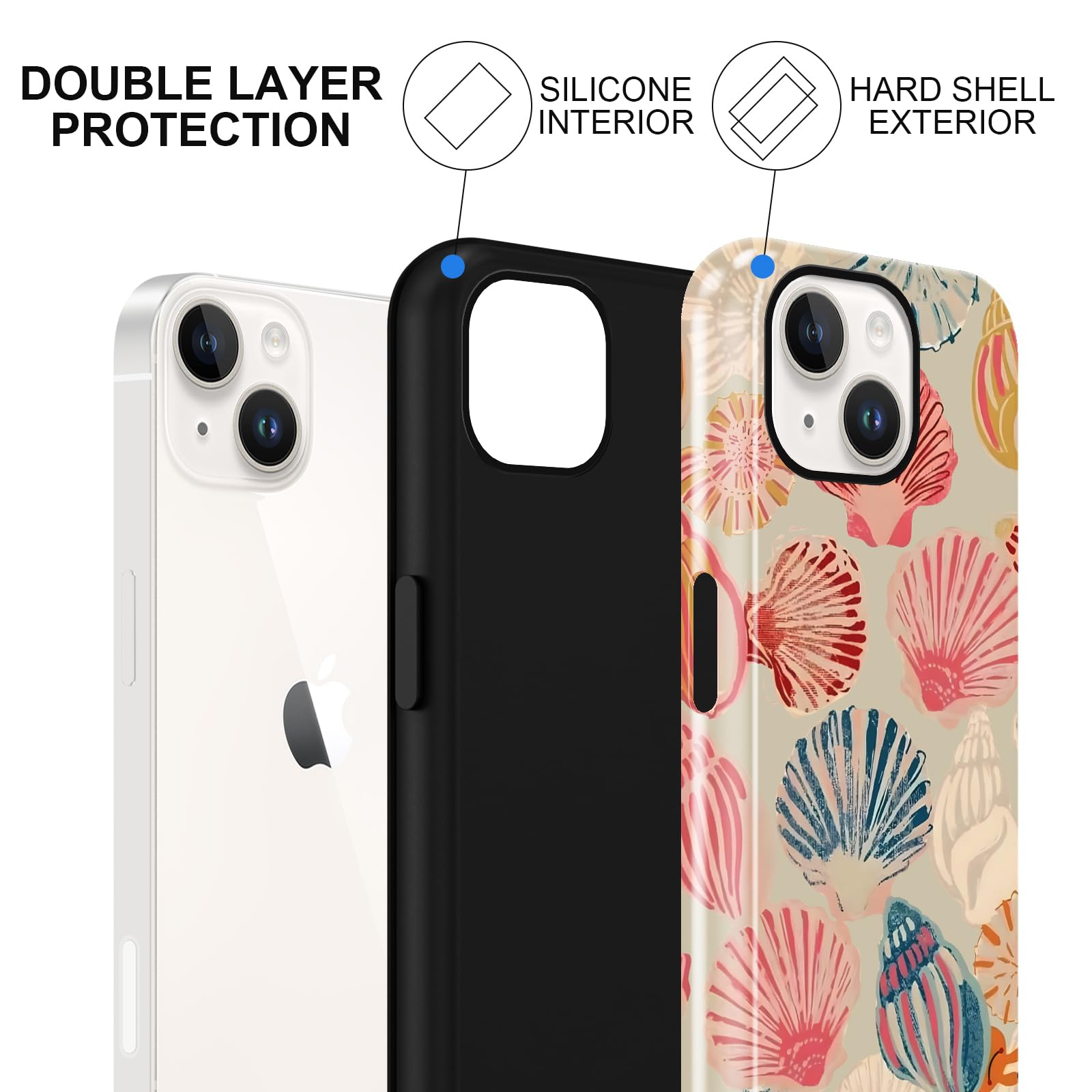 Sommerliche Muscheldesign iPhone Hülle