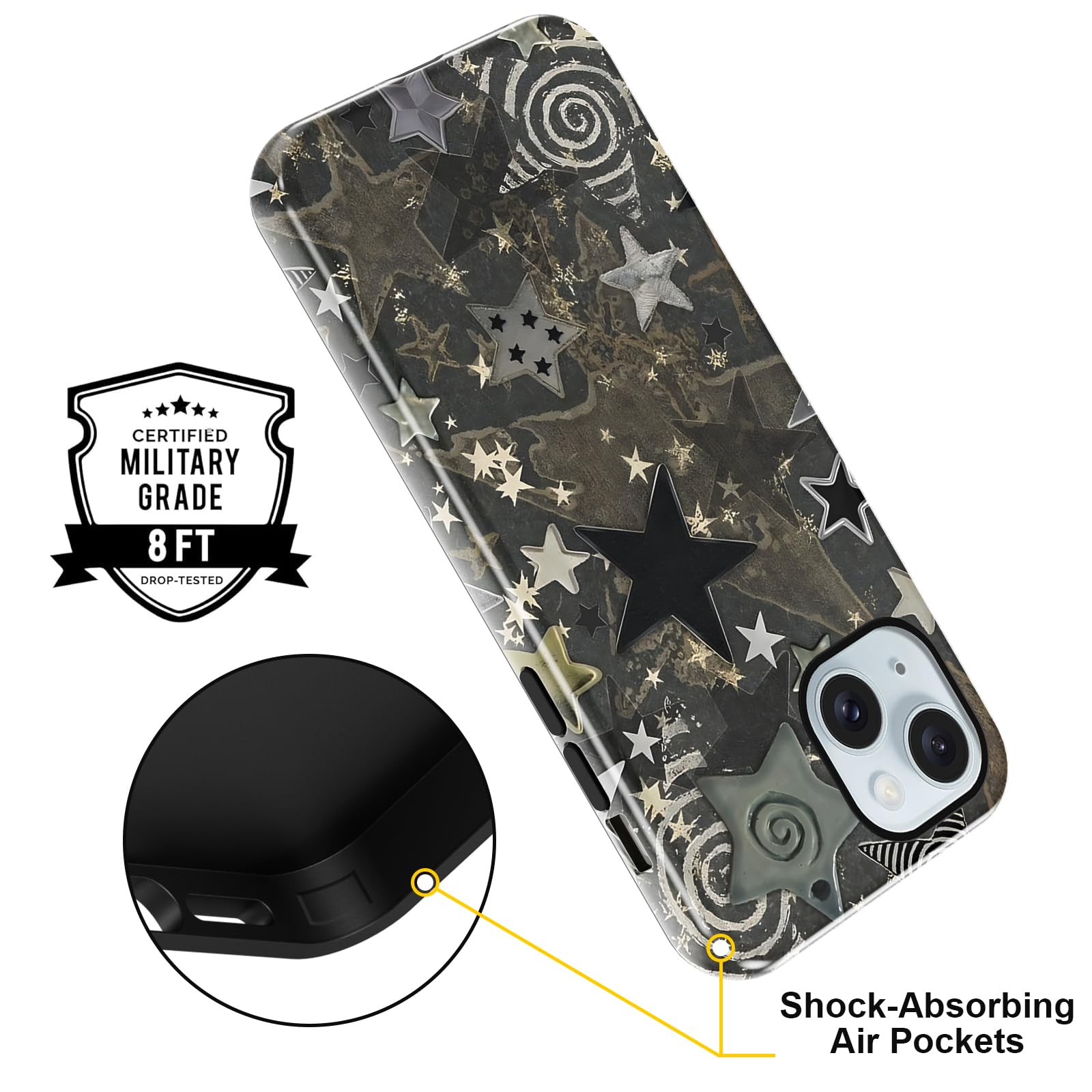 Ästhetische gemusterte iPhone Hülle