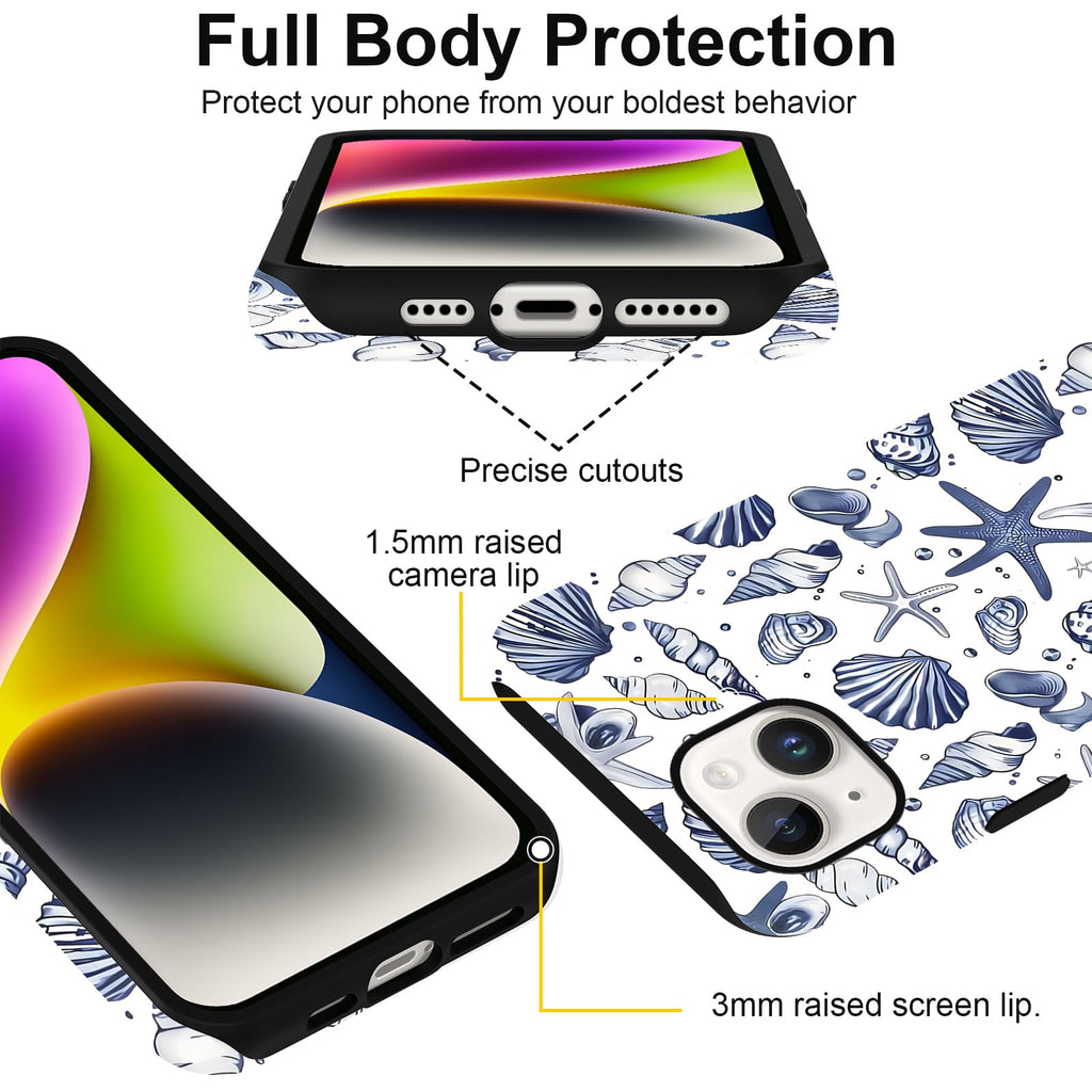 Sommerliche Muscheldesign iPhone Hülle