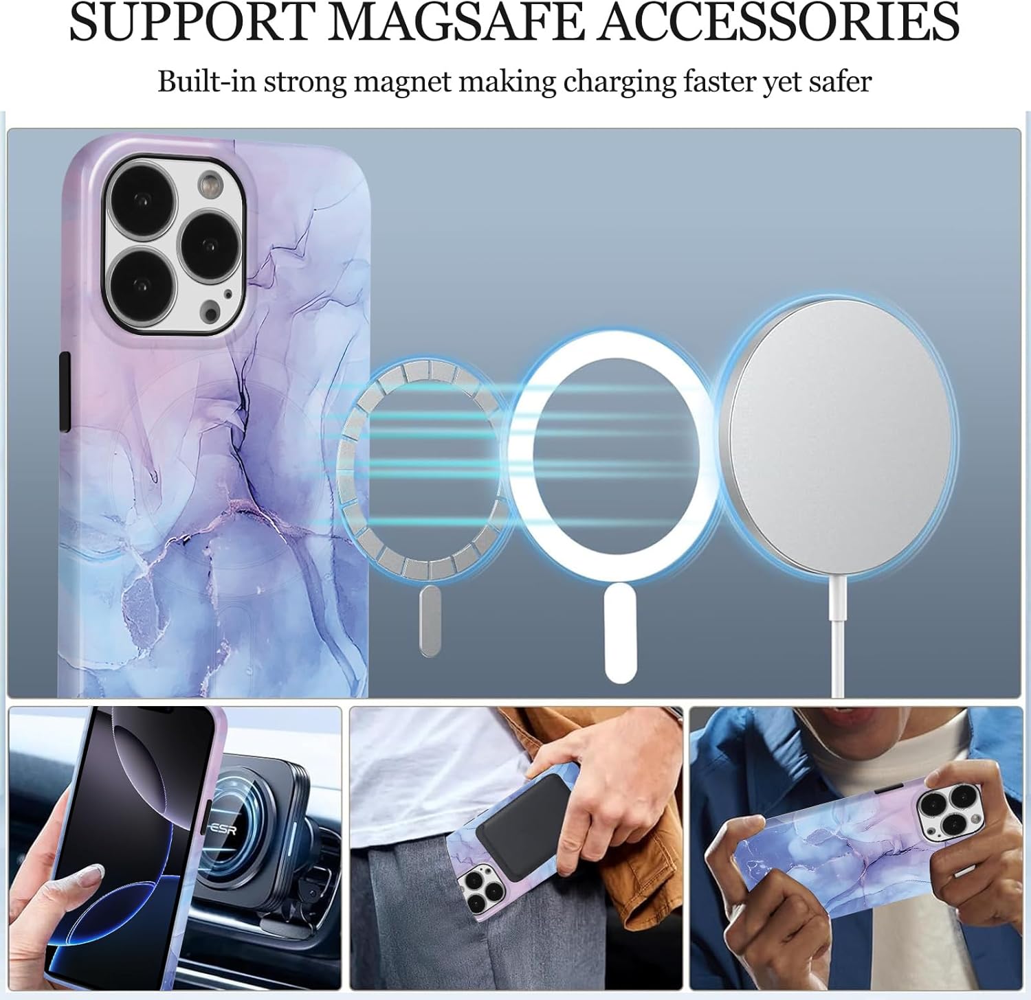 Magsafe Mamor design iPhone Hülle