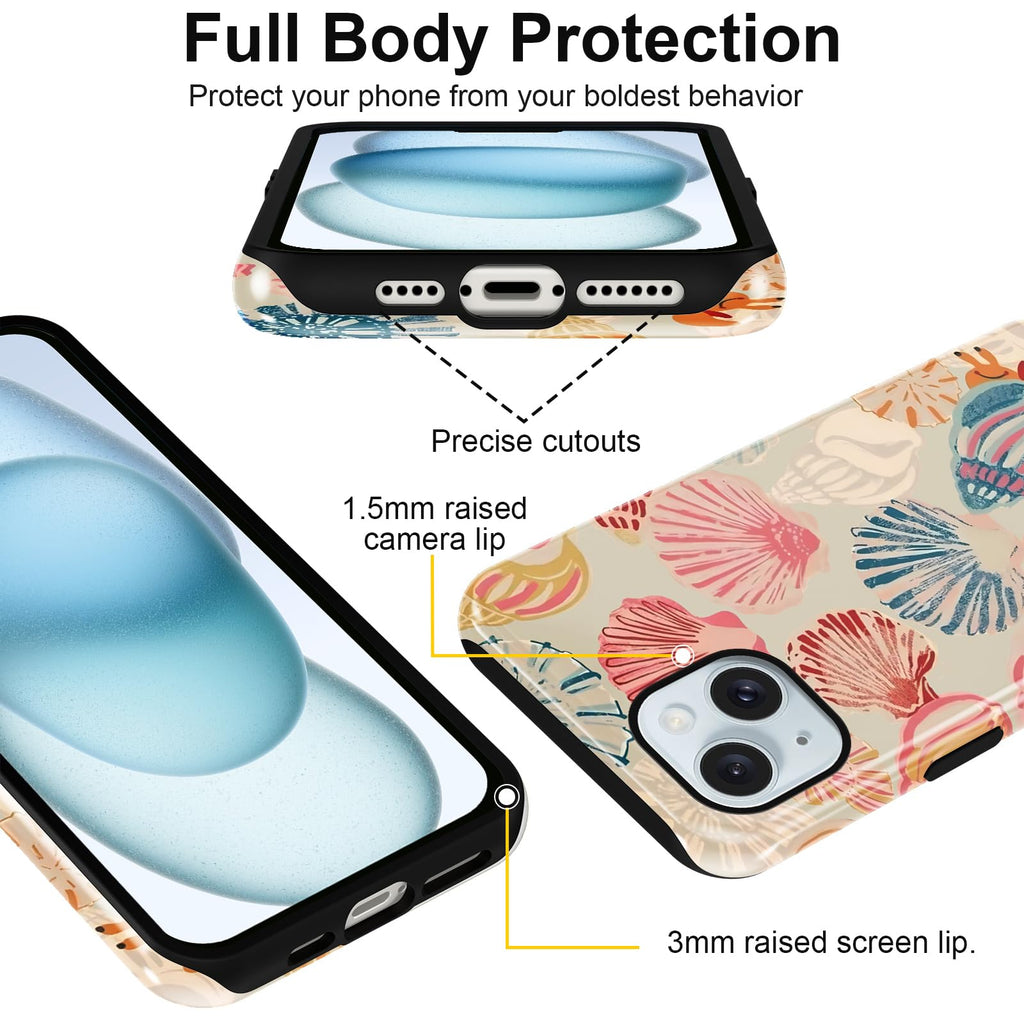 Sommerliche Muscheldesign iPhone Hülle